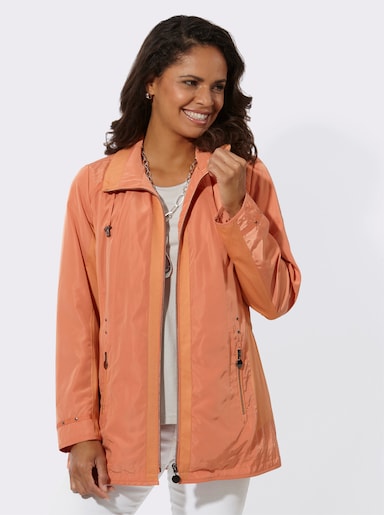 Übergangsjacke mit Mesh-Einsätzen - papaya