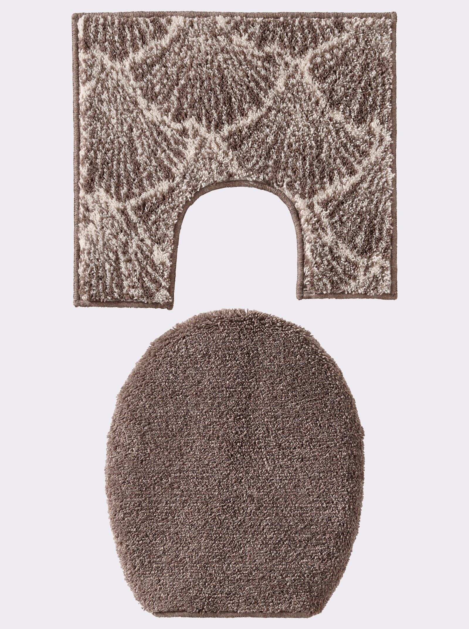 Grund Badeteppich im Muschel-Design - beige-ecru-gemustert
