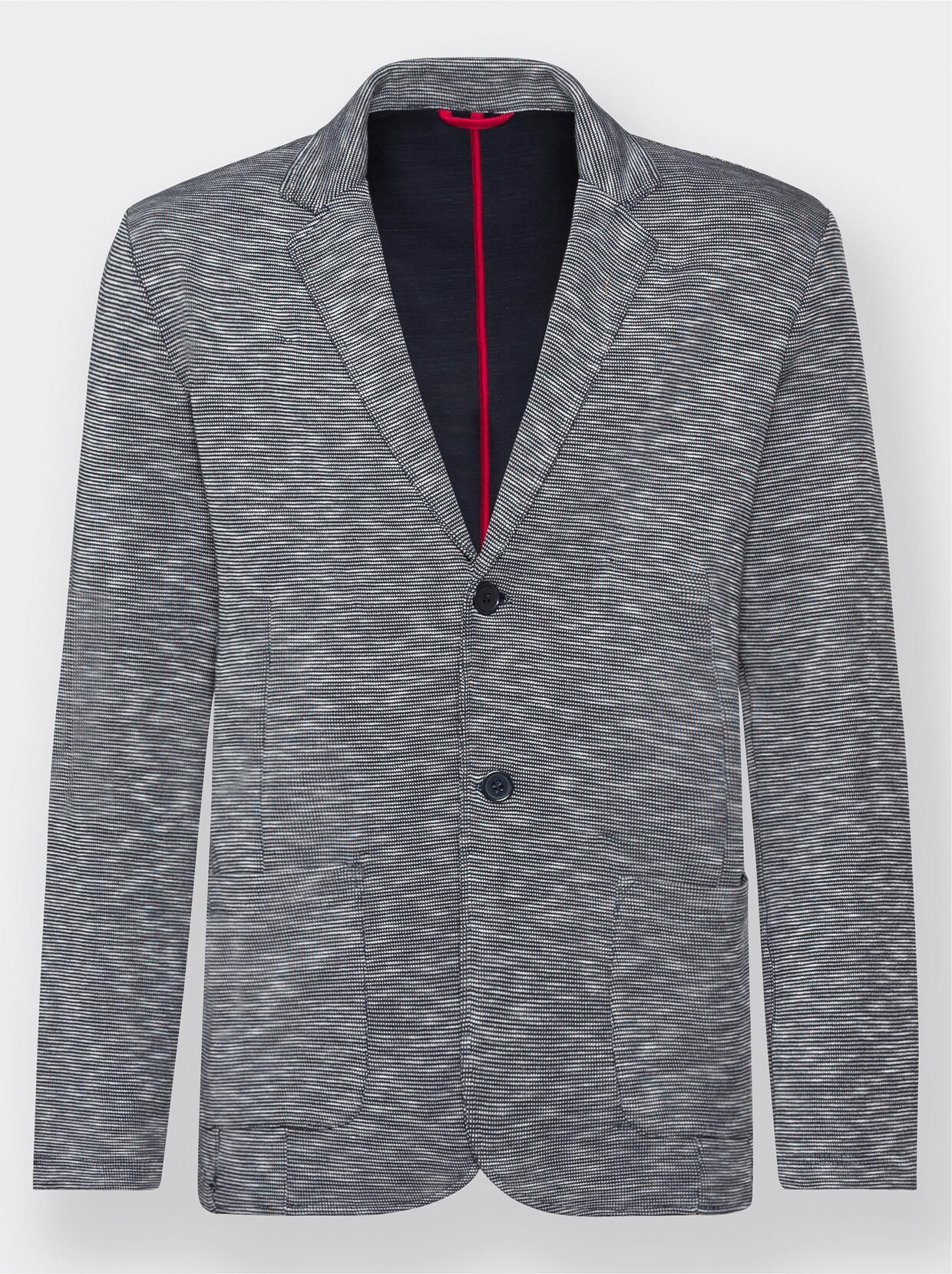 Marco Donati Jersey-Sakko - blau-meliert