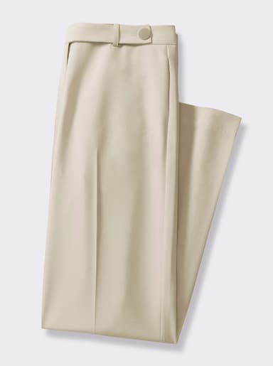 Hose mit Bügelfalten, pflegeleicht - sand