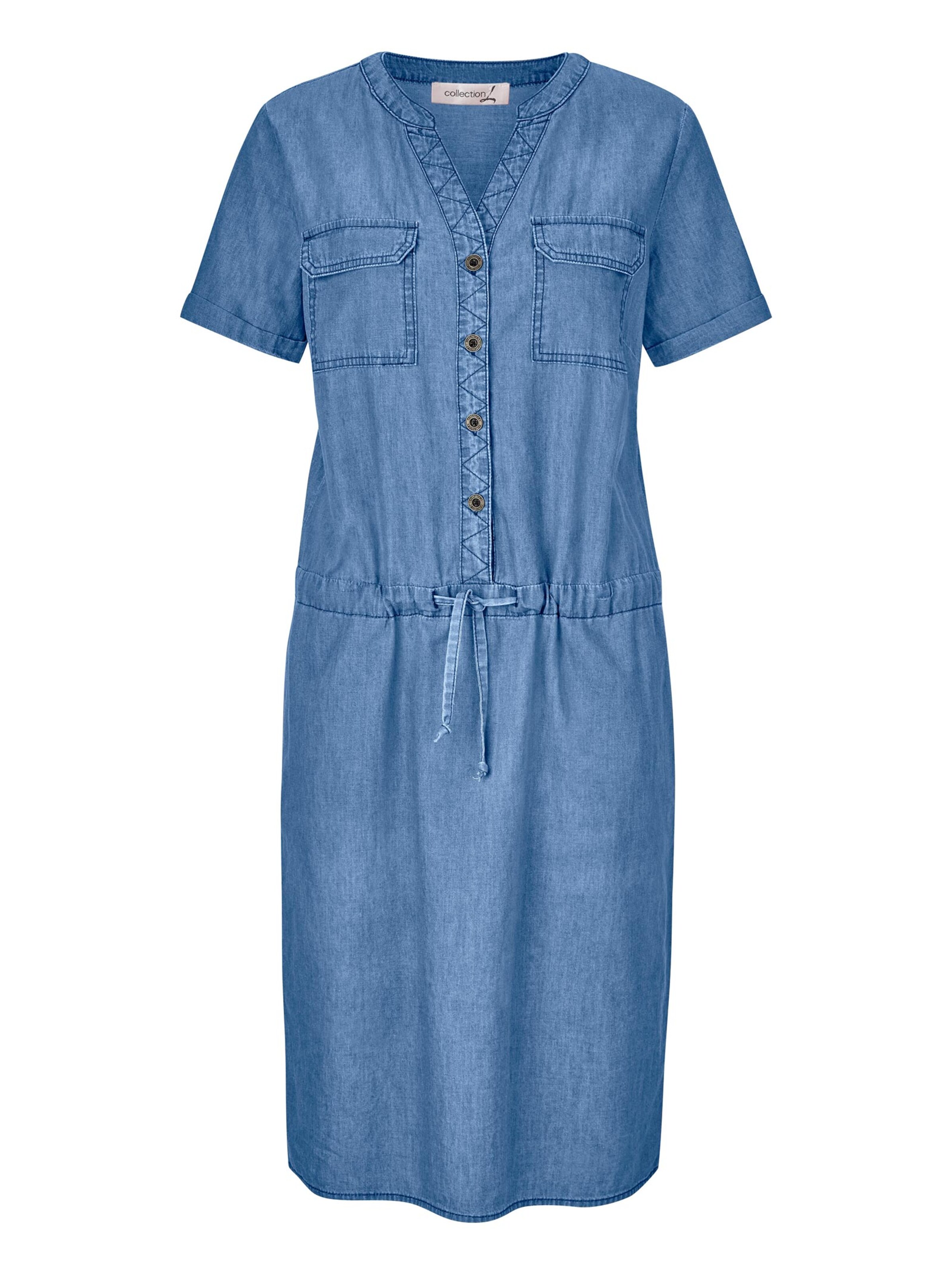 Bademode Strandkleider Blusenkleid in blue-bleached 