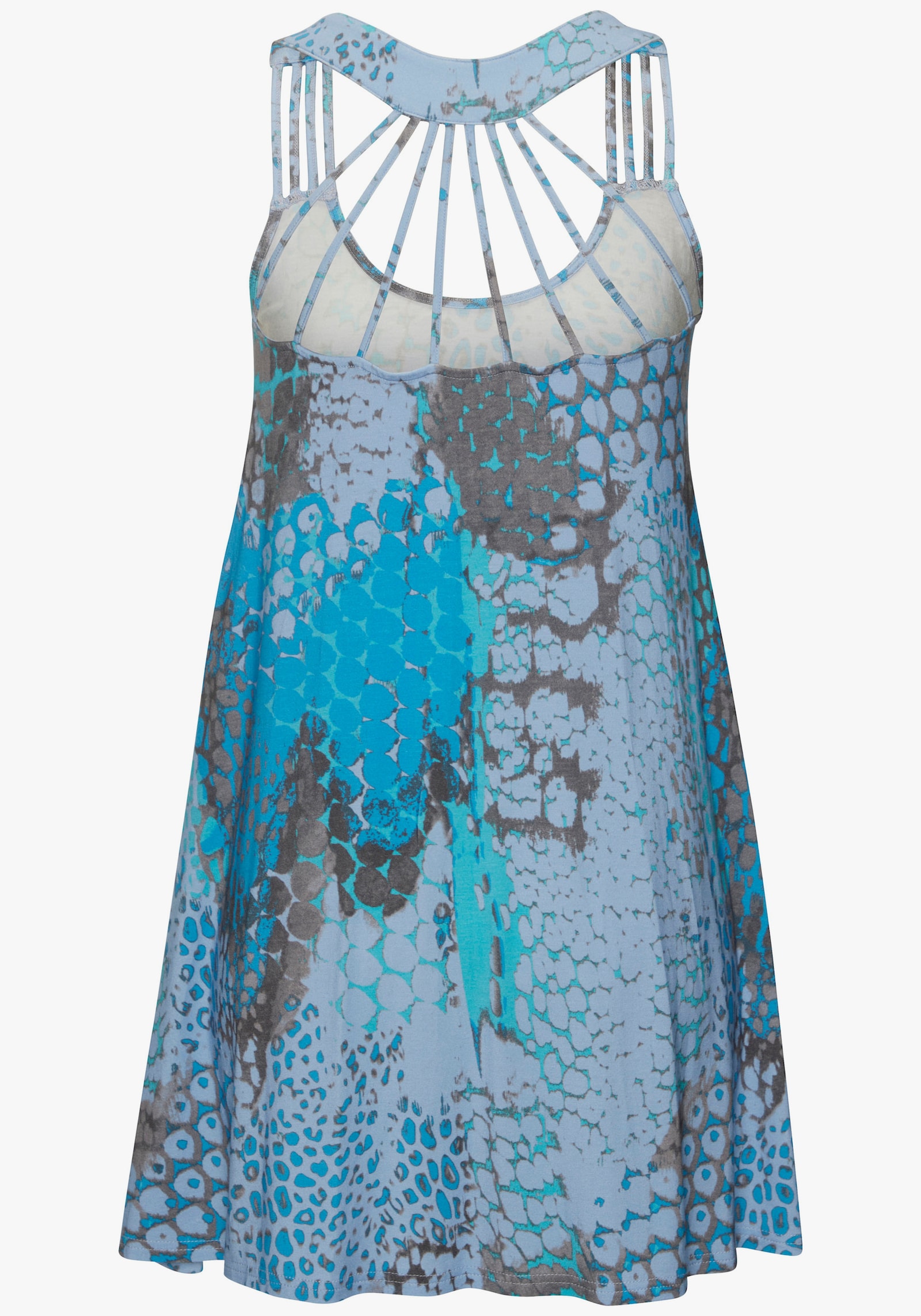 Buffalo Strandkleid - blau bedruckt