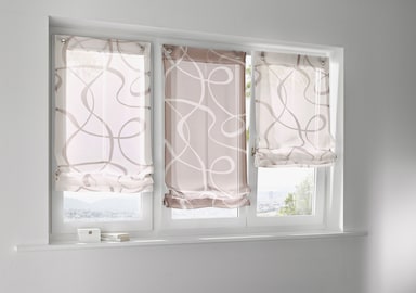 heine home Raffrollo - taupe-weiß