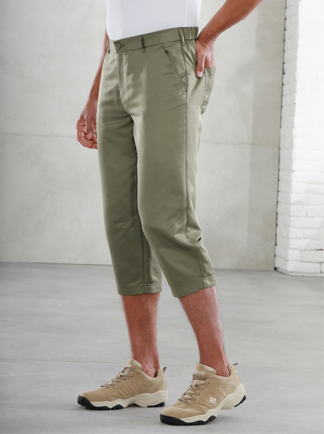 Capri-legging - kaki