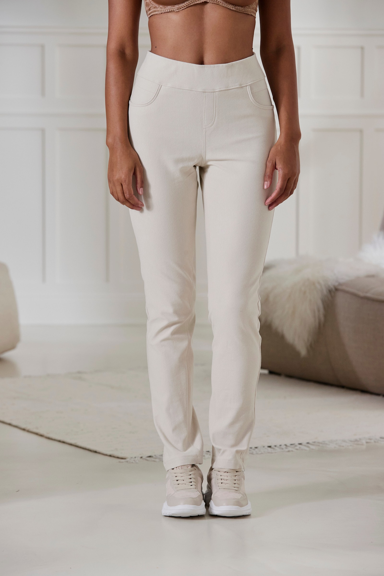 H.I.S Comfortbroek - ecru