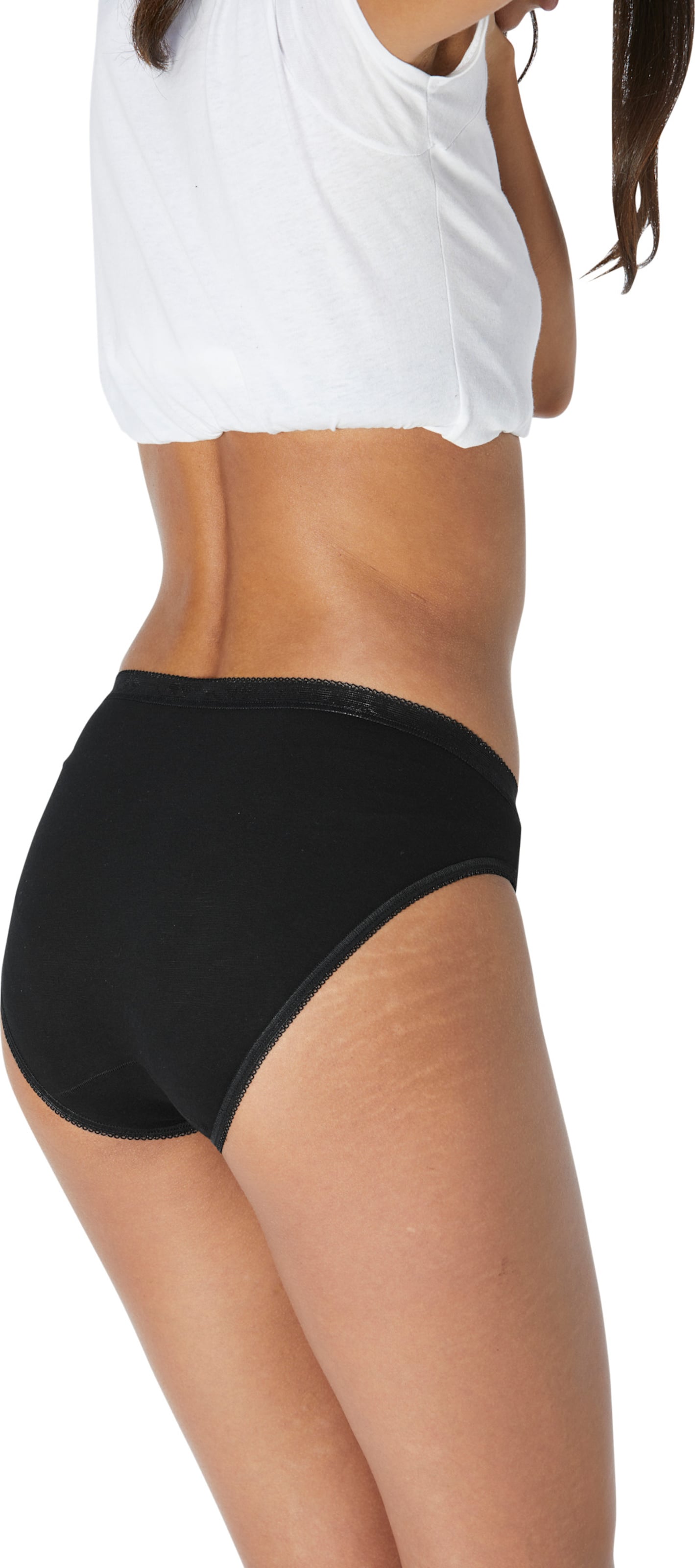 Sloggi Schwarz Basic+ Maxi Slips 3Er-Packung - Bild 7