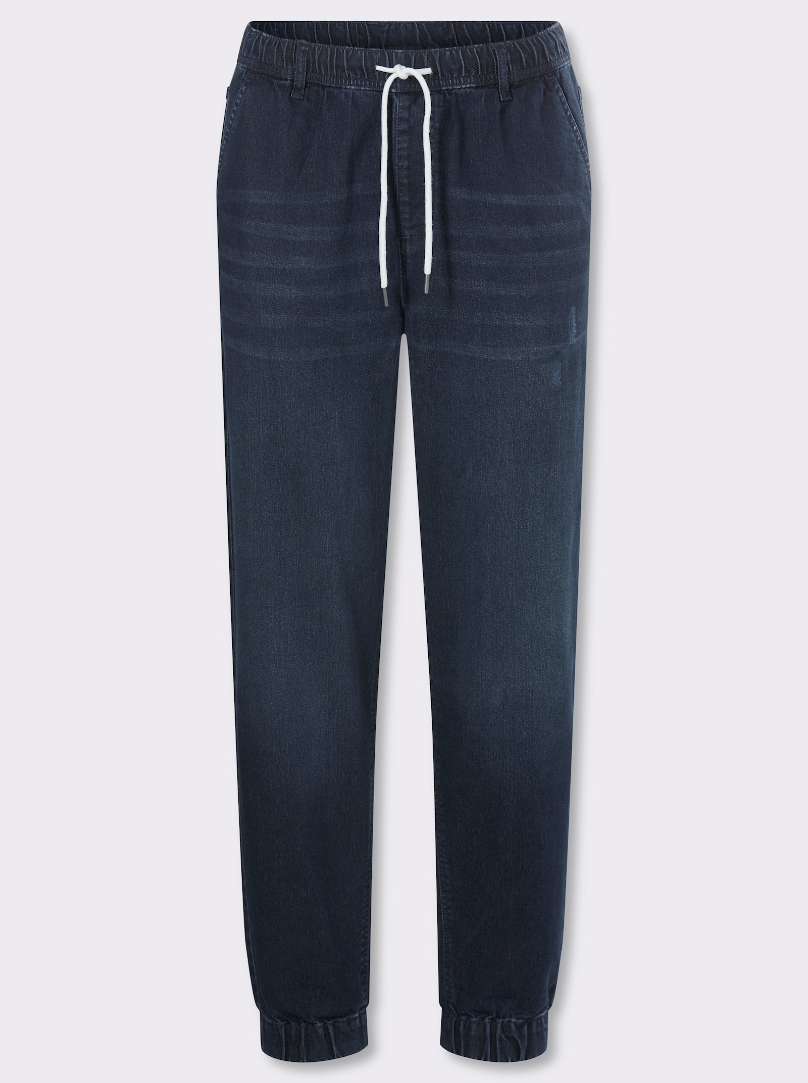 Marco Donati Schlupfjeans mit Used-Effekten - dark blue denim