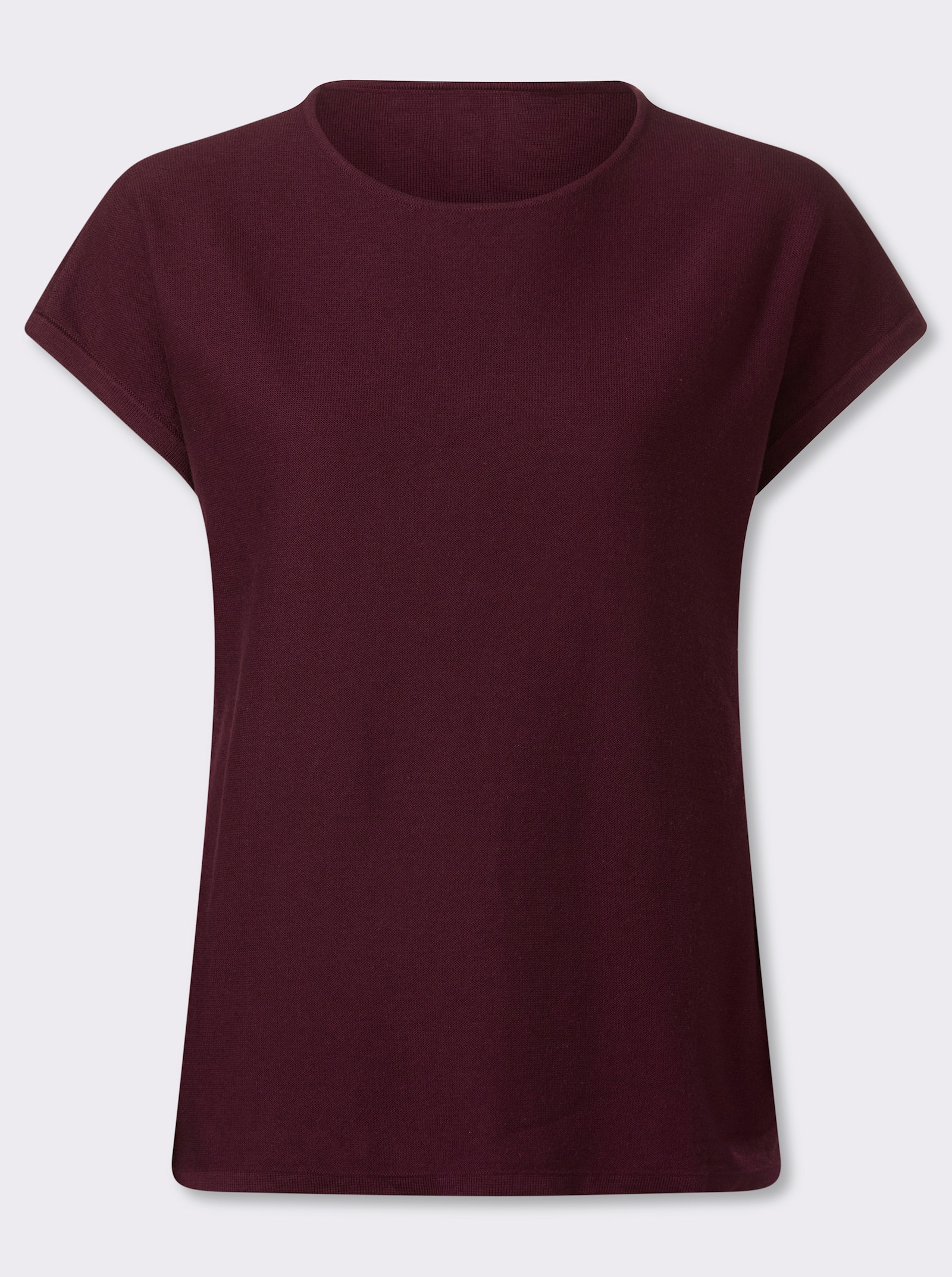 Pullunder in Linksstrick - burgund