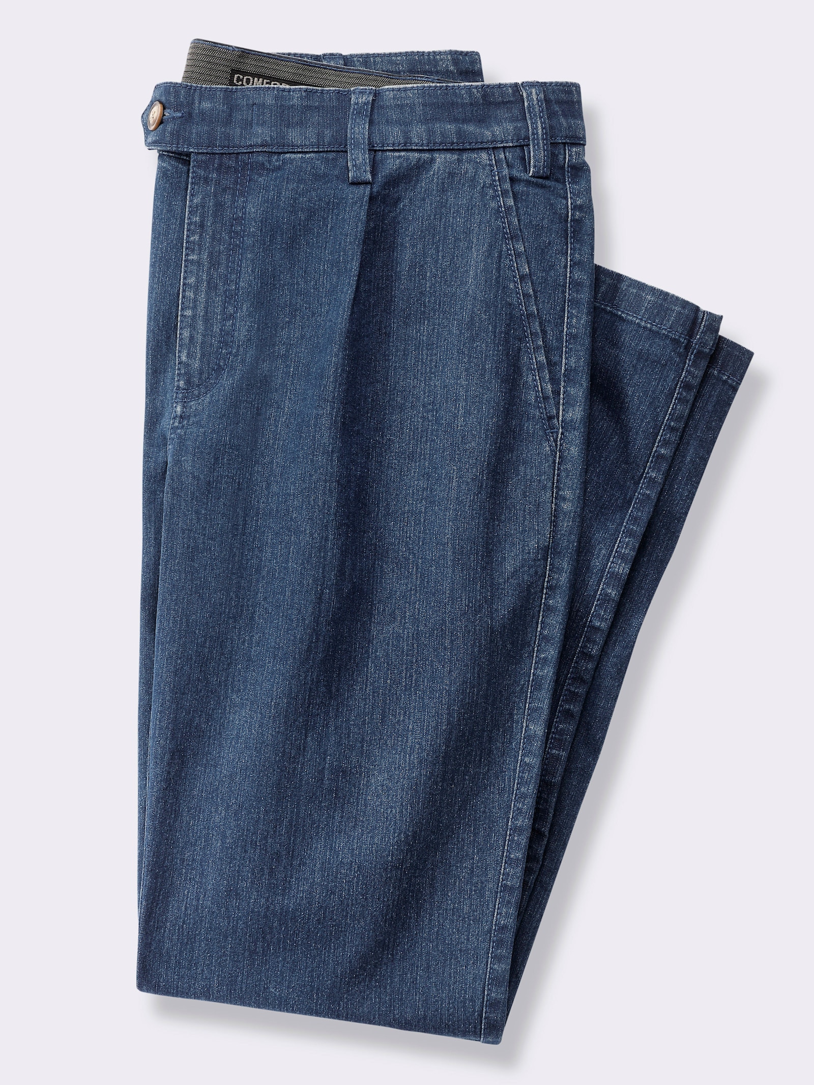 Marco Donati Jeans mit Bundfalten - jeansblau