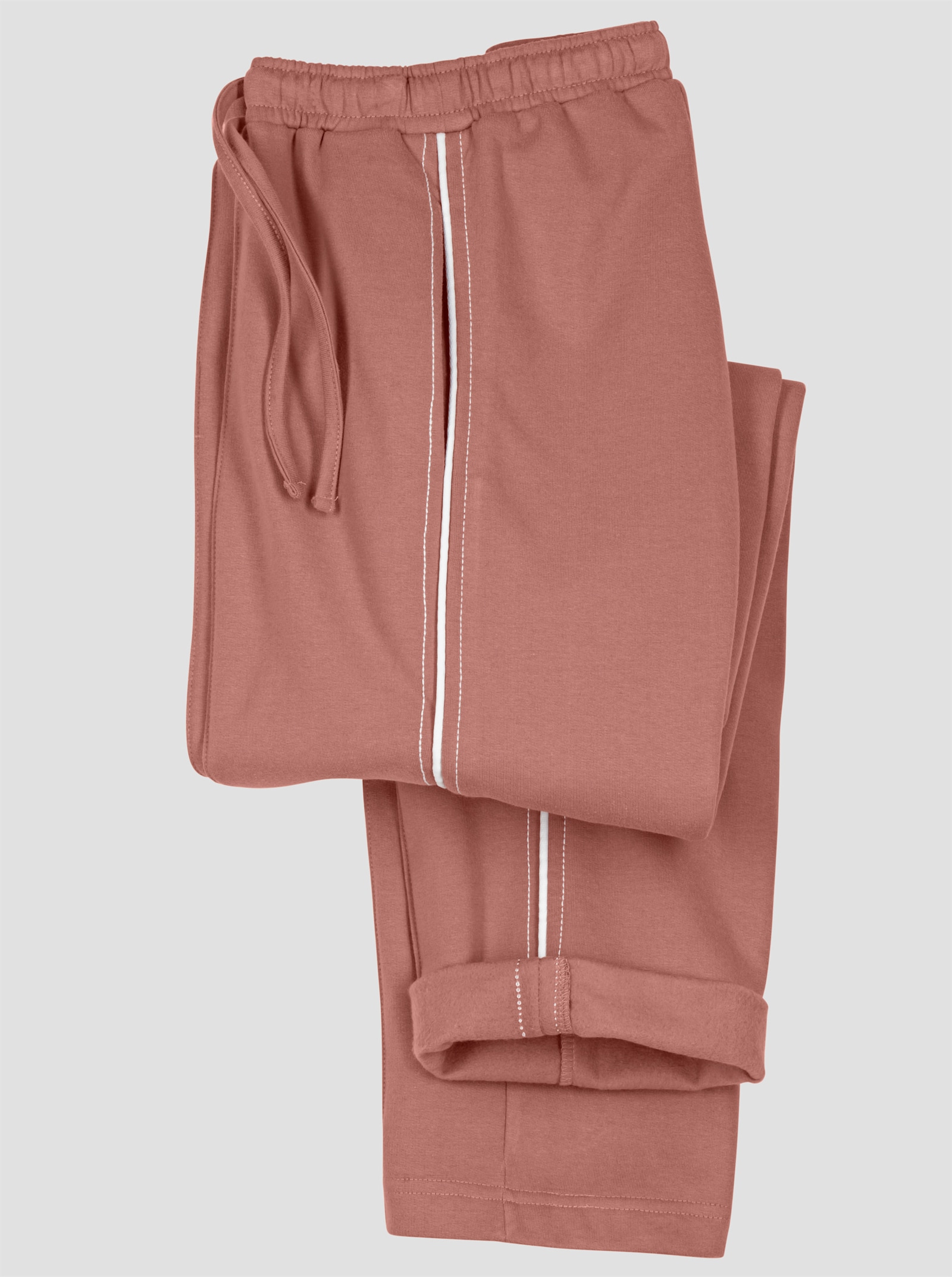 Tepláky, bočné vrecká - ružové drevo