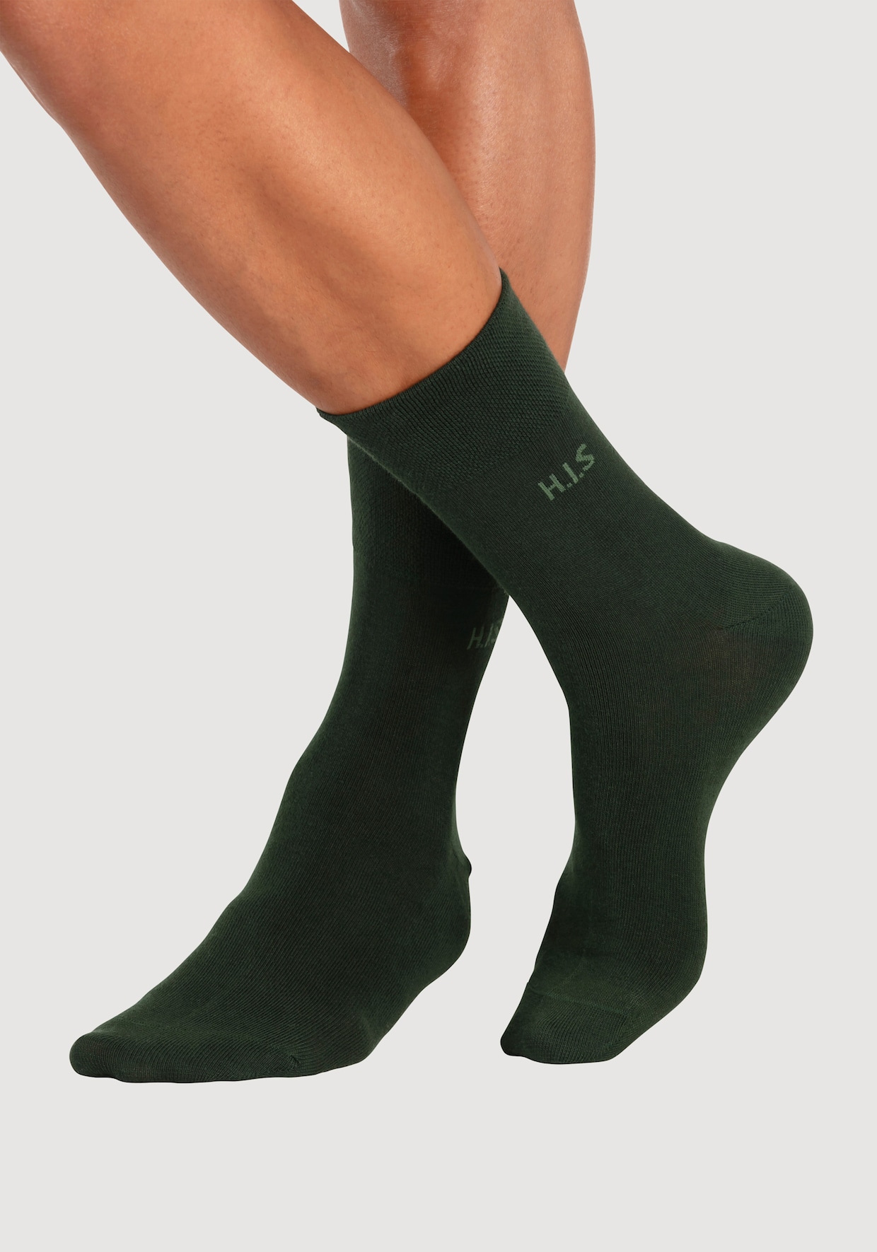 H.I.S Socken - 2x schwarz, 2x dunkelbraun-meliert, 2x dunkelbeige-meliert, 2x hellbeige-meliert, 1x rost, 2x olive, 1x khaki