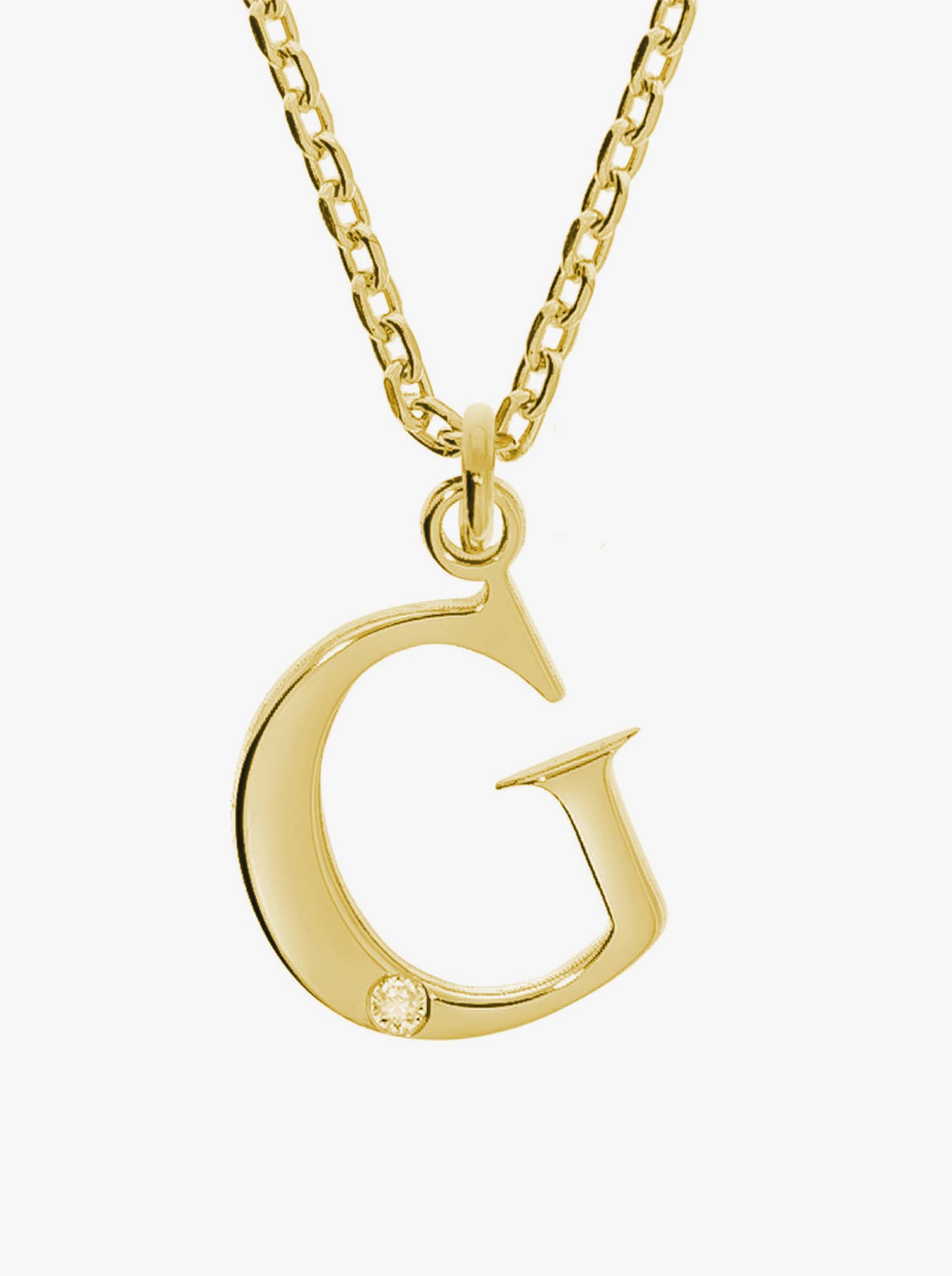 Anhänger mit Kette - Silber vergoldet 925