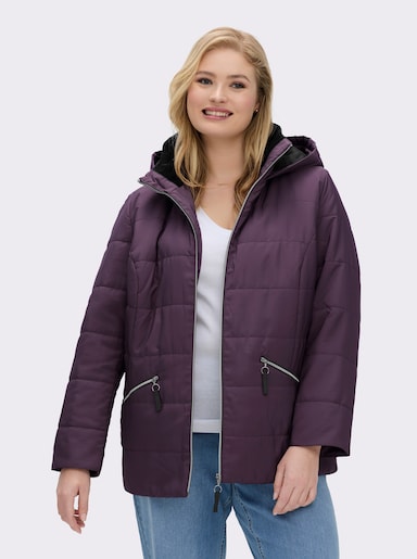 Steppjacke - aubergine