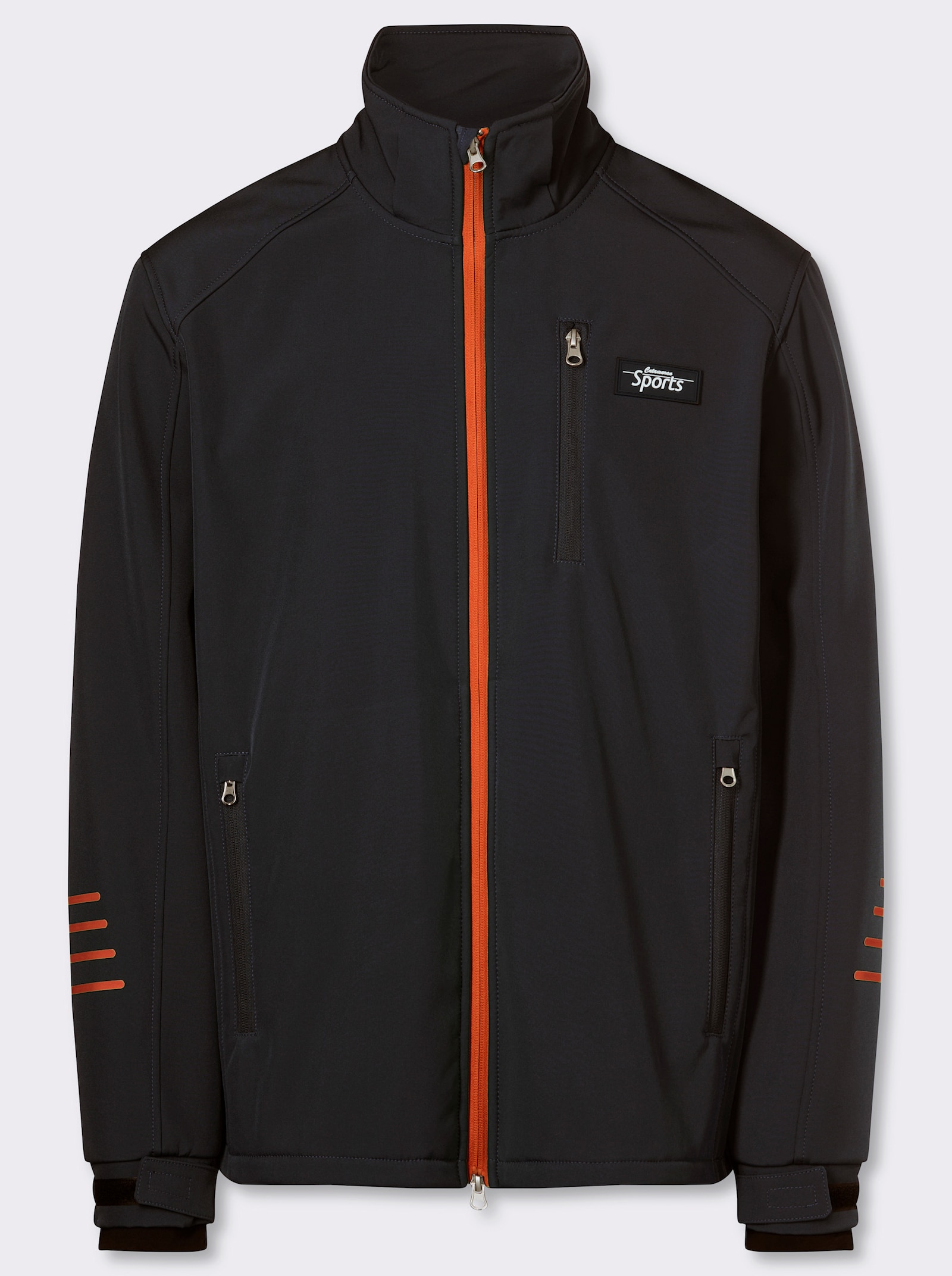 Catamaran Sports Softshelljacke mit abnehmbarer Kapuze - schwarz