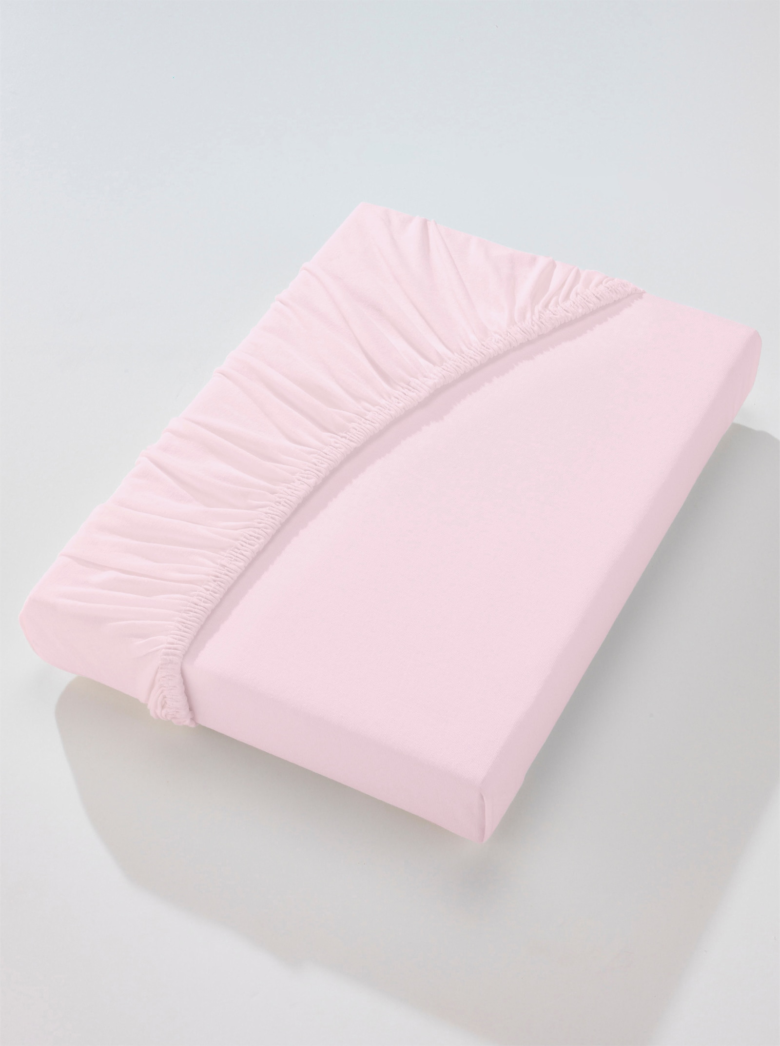 wäschepur Spannbetttuch - zartrosé