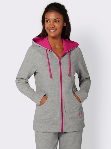 feel good Jacke - grau-pink