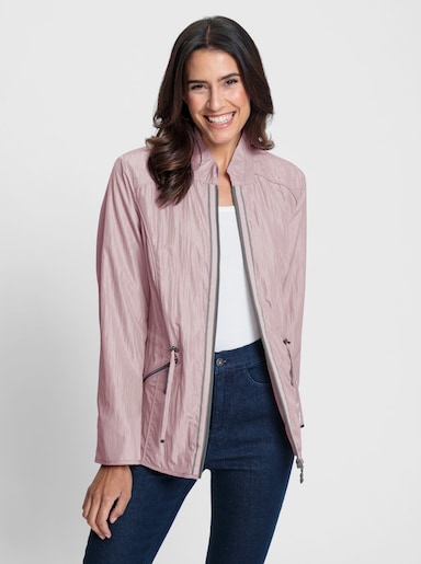 Steppjacke mit Tunnelzug zur Weitenregulierung - mauve