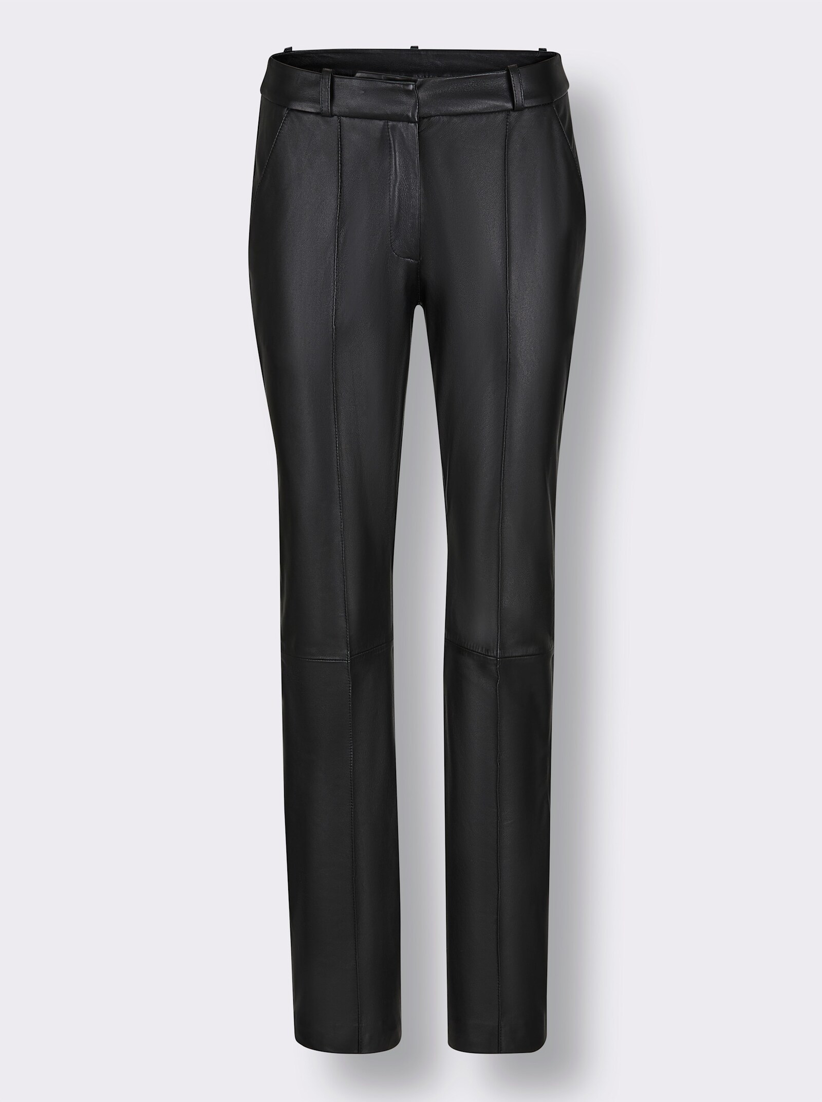 Mainpol Lederhose mit Biesen - schwarz