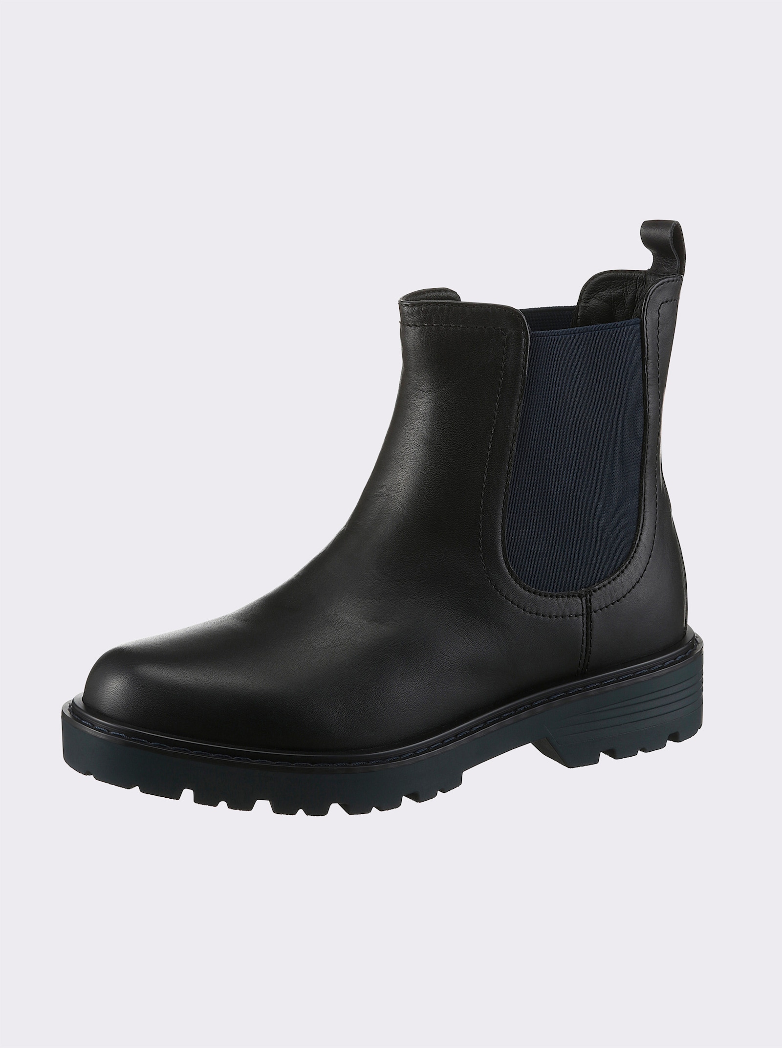 heine Stiefelette - schwarz-blau