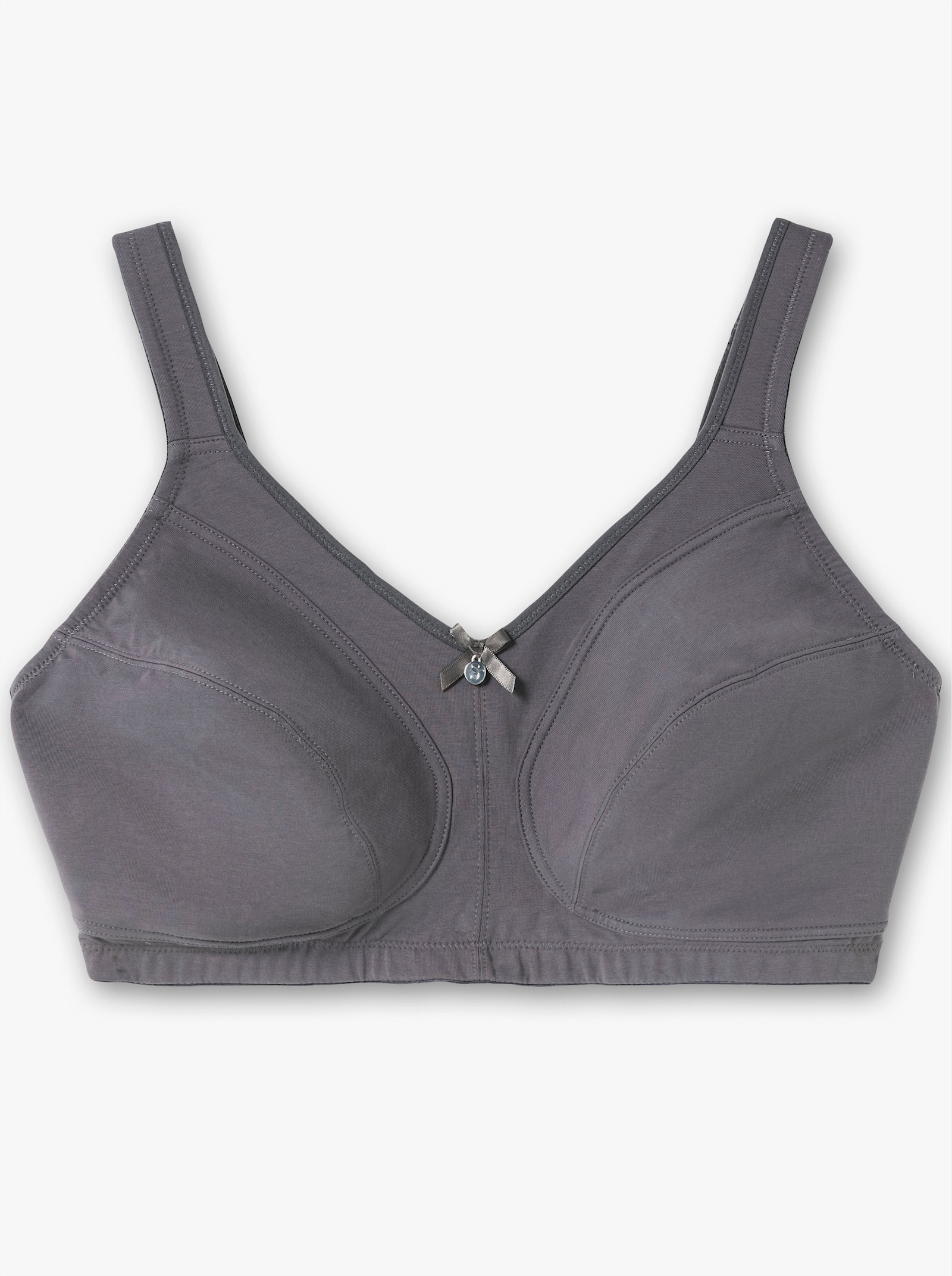 sheego Entlastungs-BH ohne Bügel im Doppelpack - graphit + orchidee