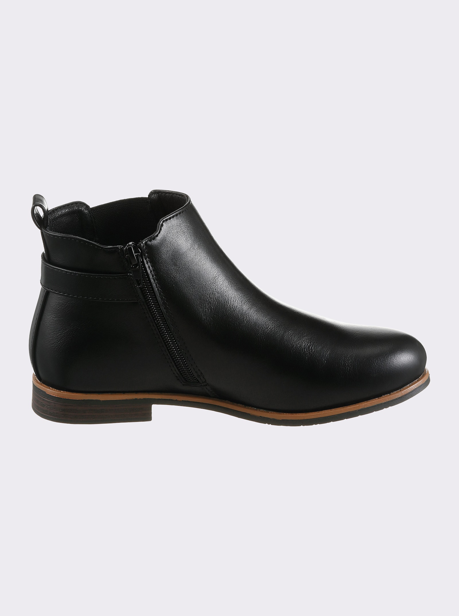 airsoft modern+ Stiefelette mit Elastik-Einsatz - schwarz