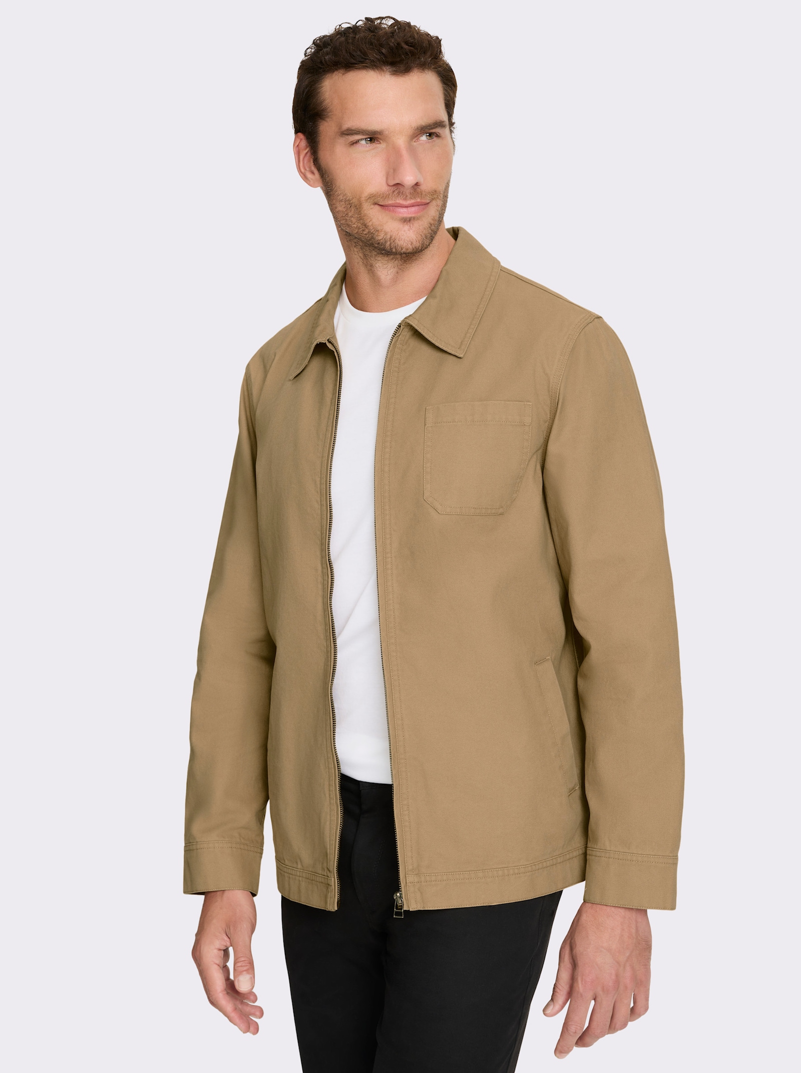 Marco Donati Jacke aus Canvas, Baumwolle - camel