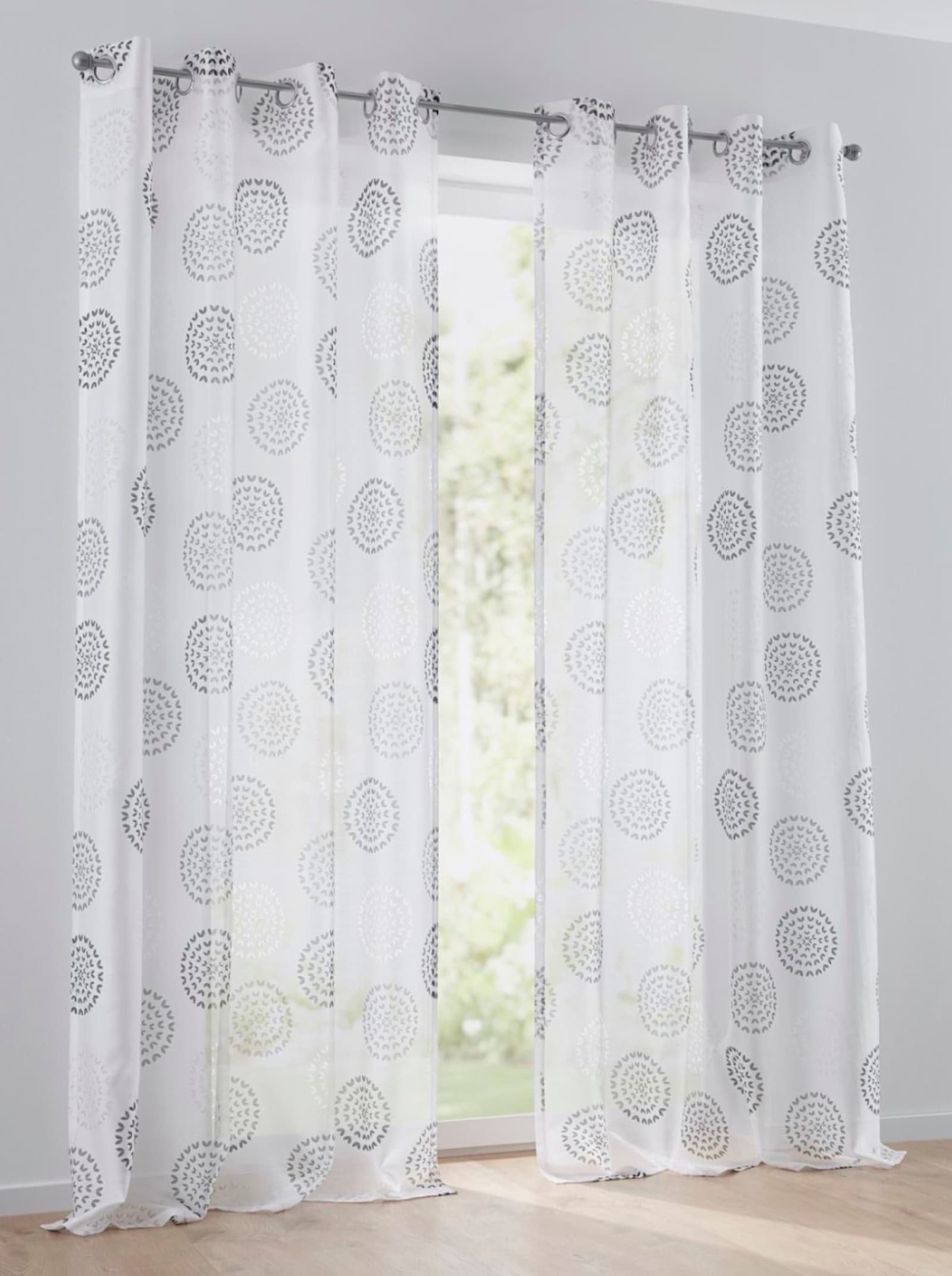 heine home Dekostore - anthrazit-weiß