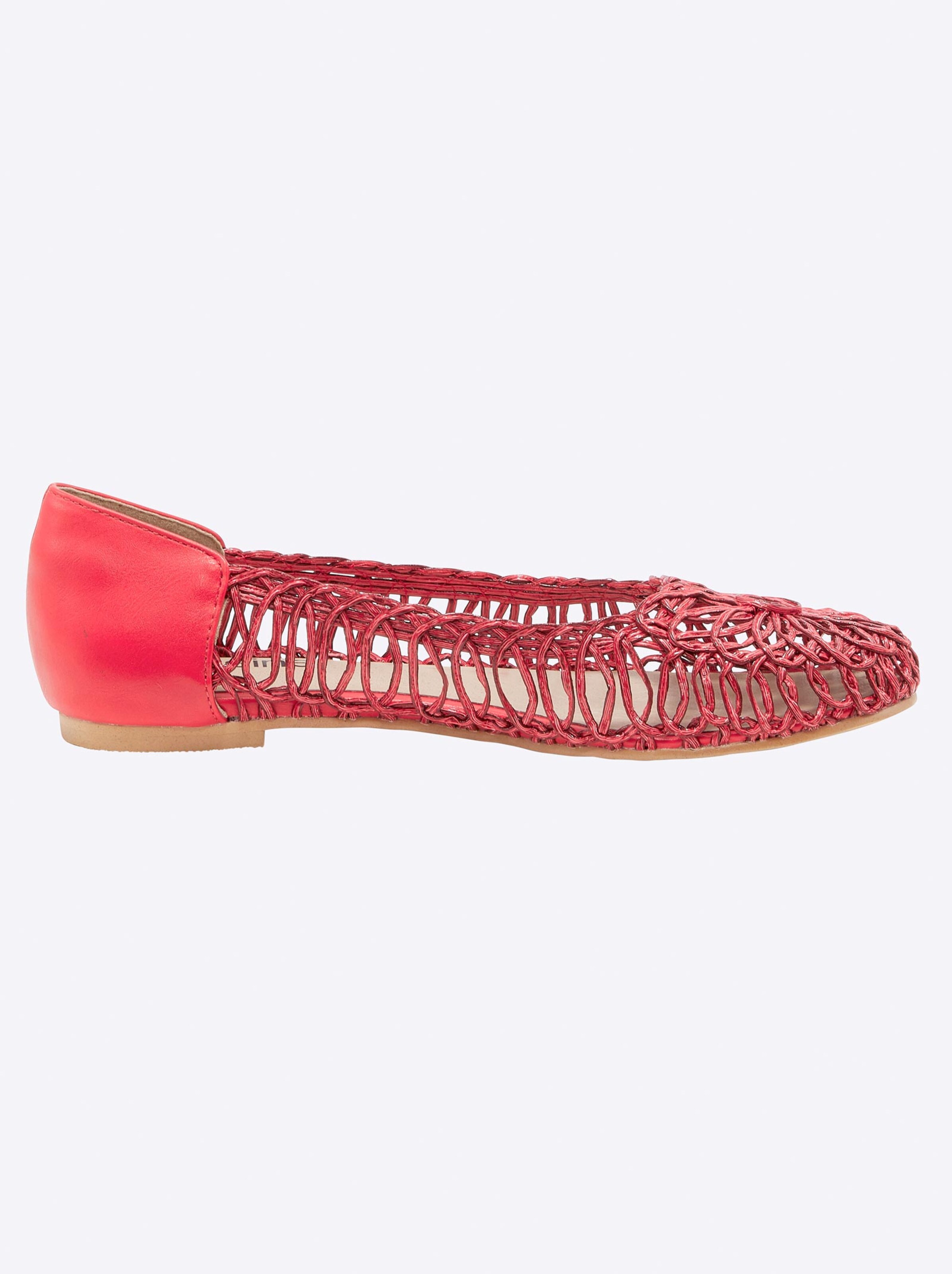 Schuhe Ballerinas heine Ballerina in rot Schuhe Ballerinas heine Ballerina in rot