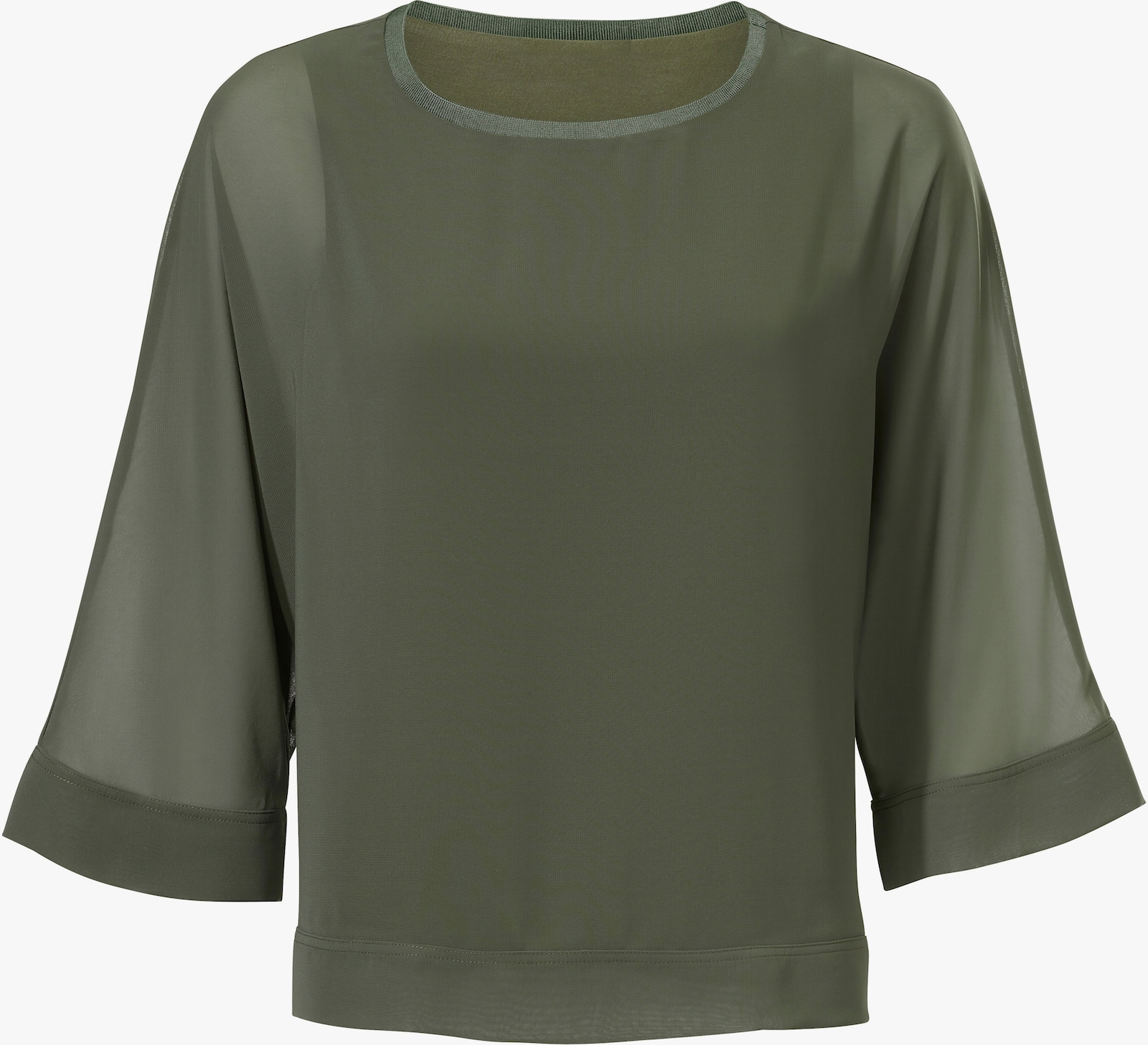 heine Blusenshirt mit Fledermausärmeln - oliv