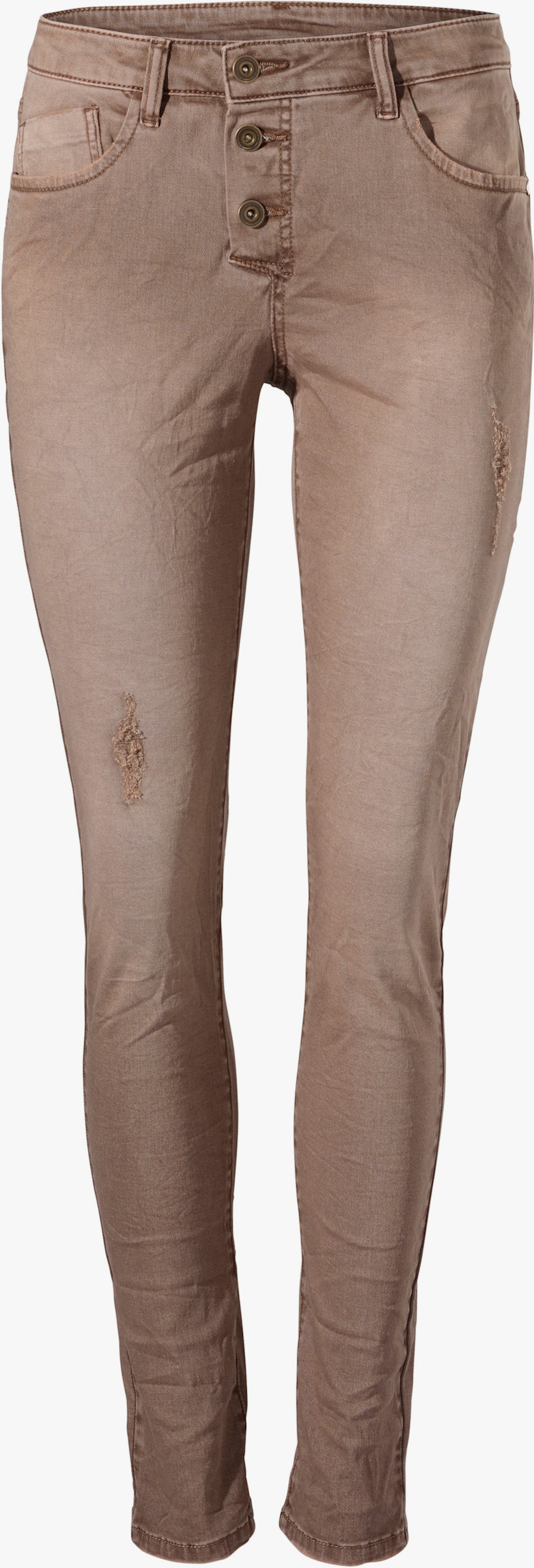 heine Pantalon boyfriend - moka usé