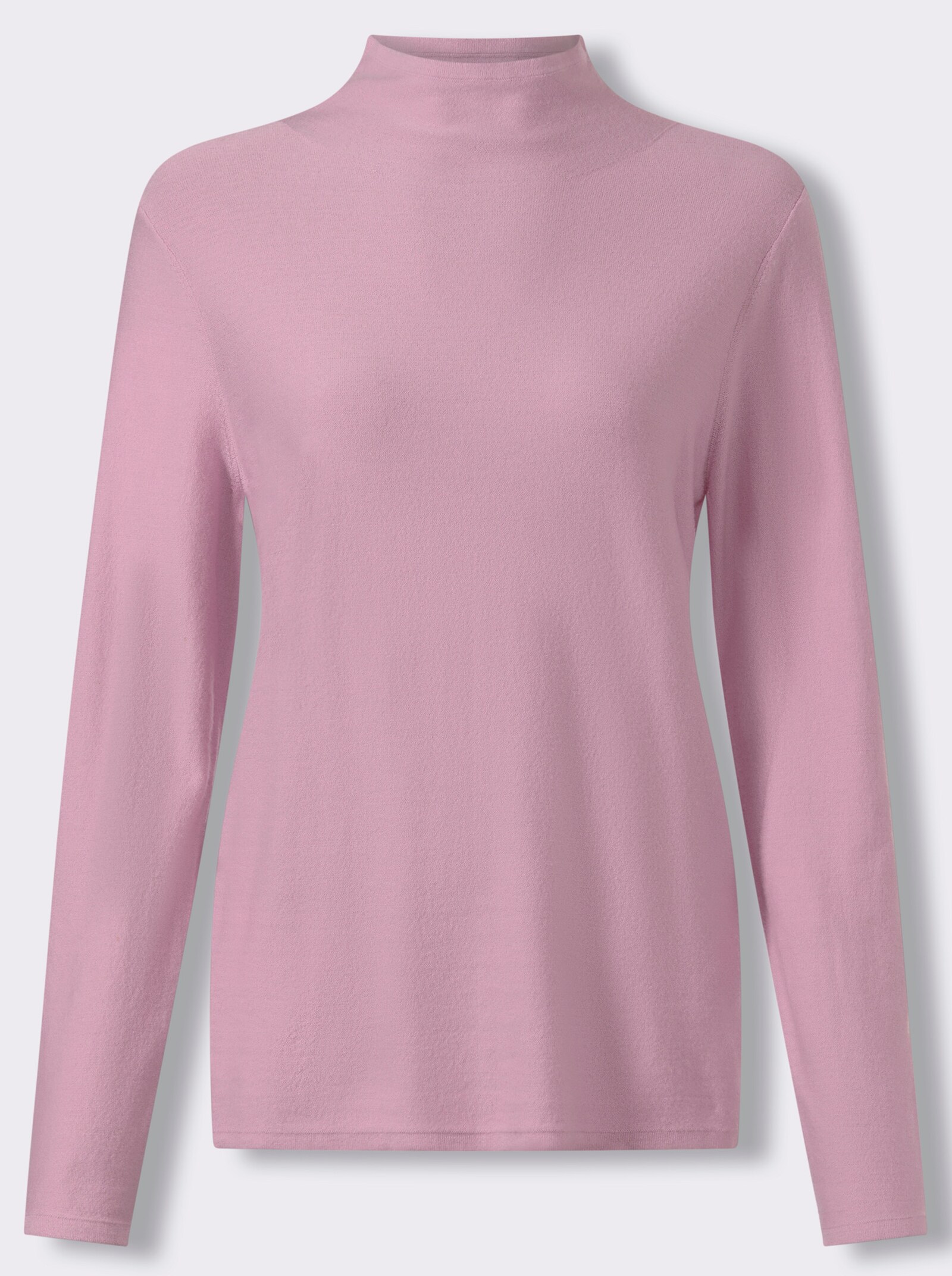 heine Stehkragenpullover mit Langarm - rosé
