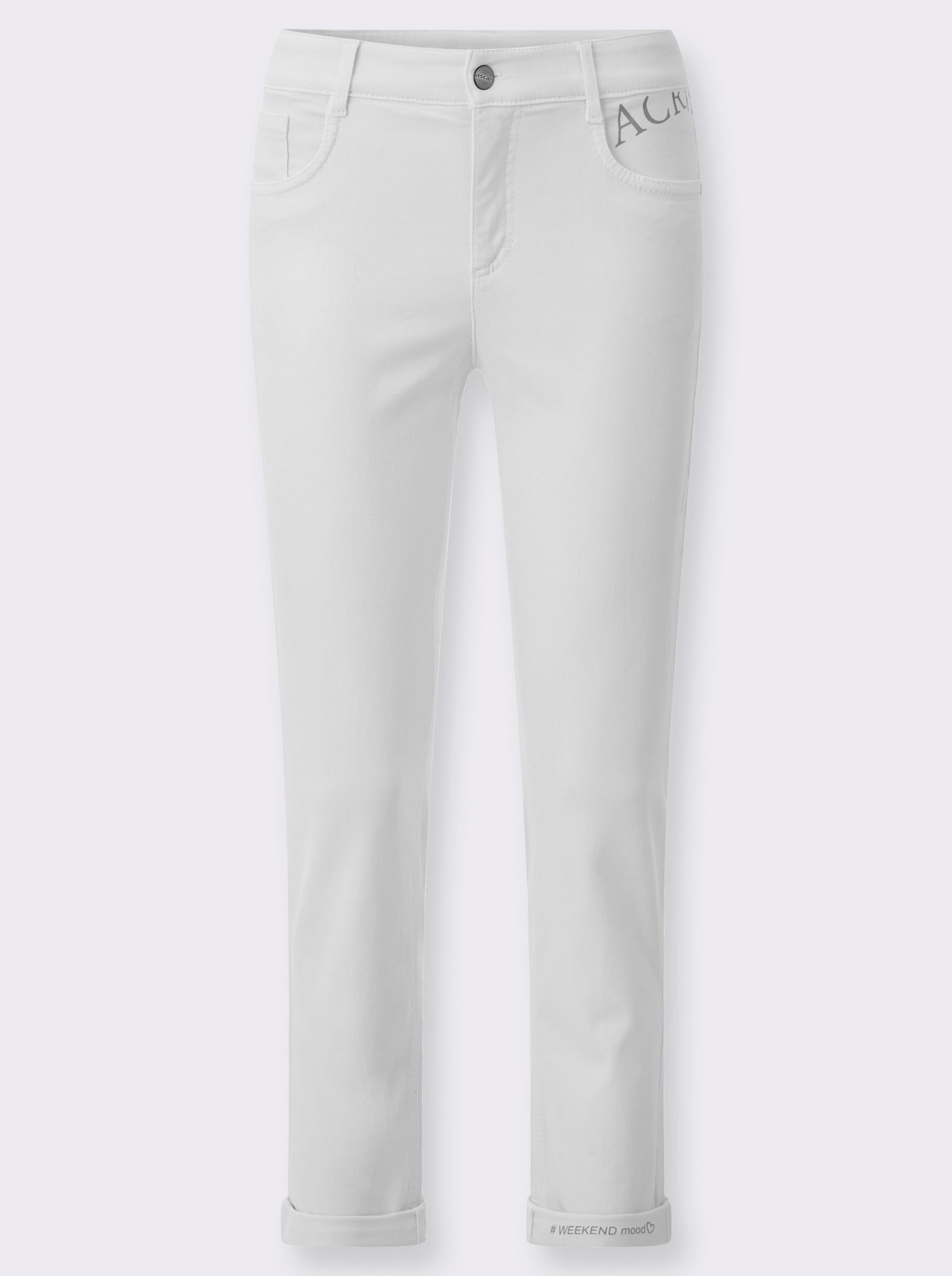 Ascari 5-Pocket-Jeans mit Push-up-Effekt - weiß