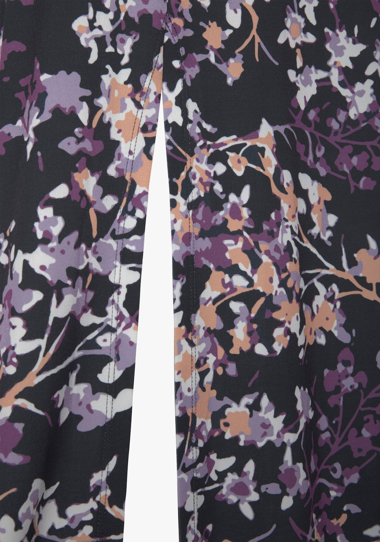 Vivance Robe longue - noir-violet imprimé