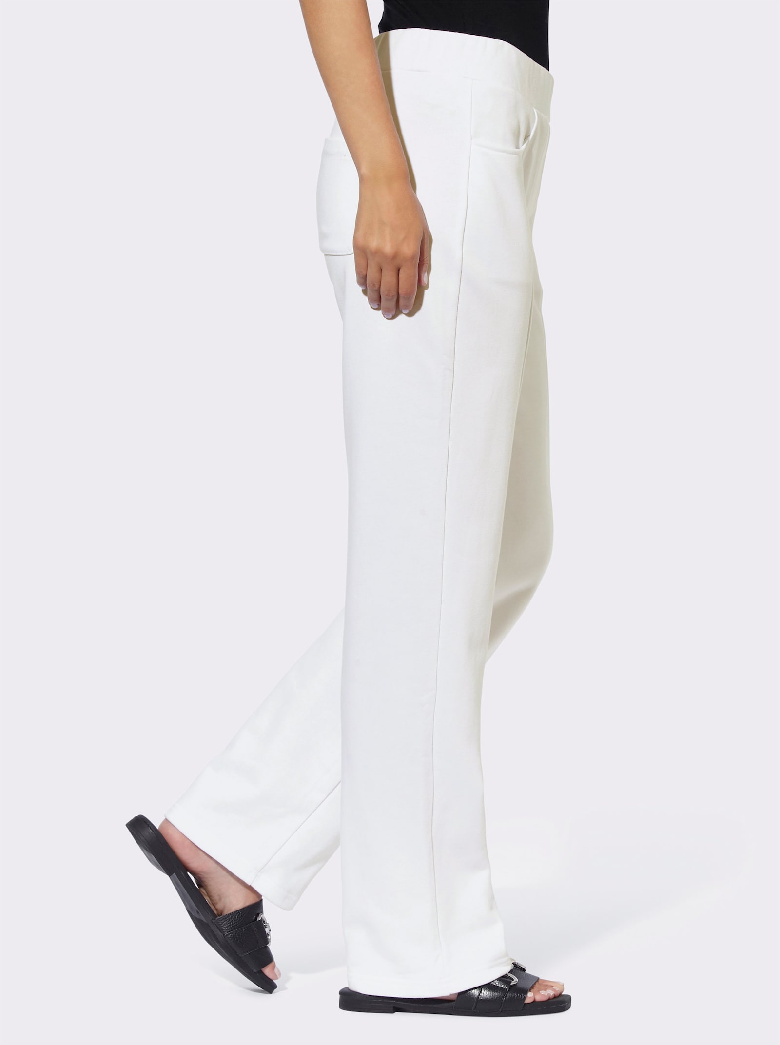 heine Sweathose mit 2 Gesäßtaschen - weiß