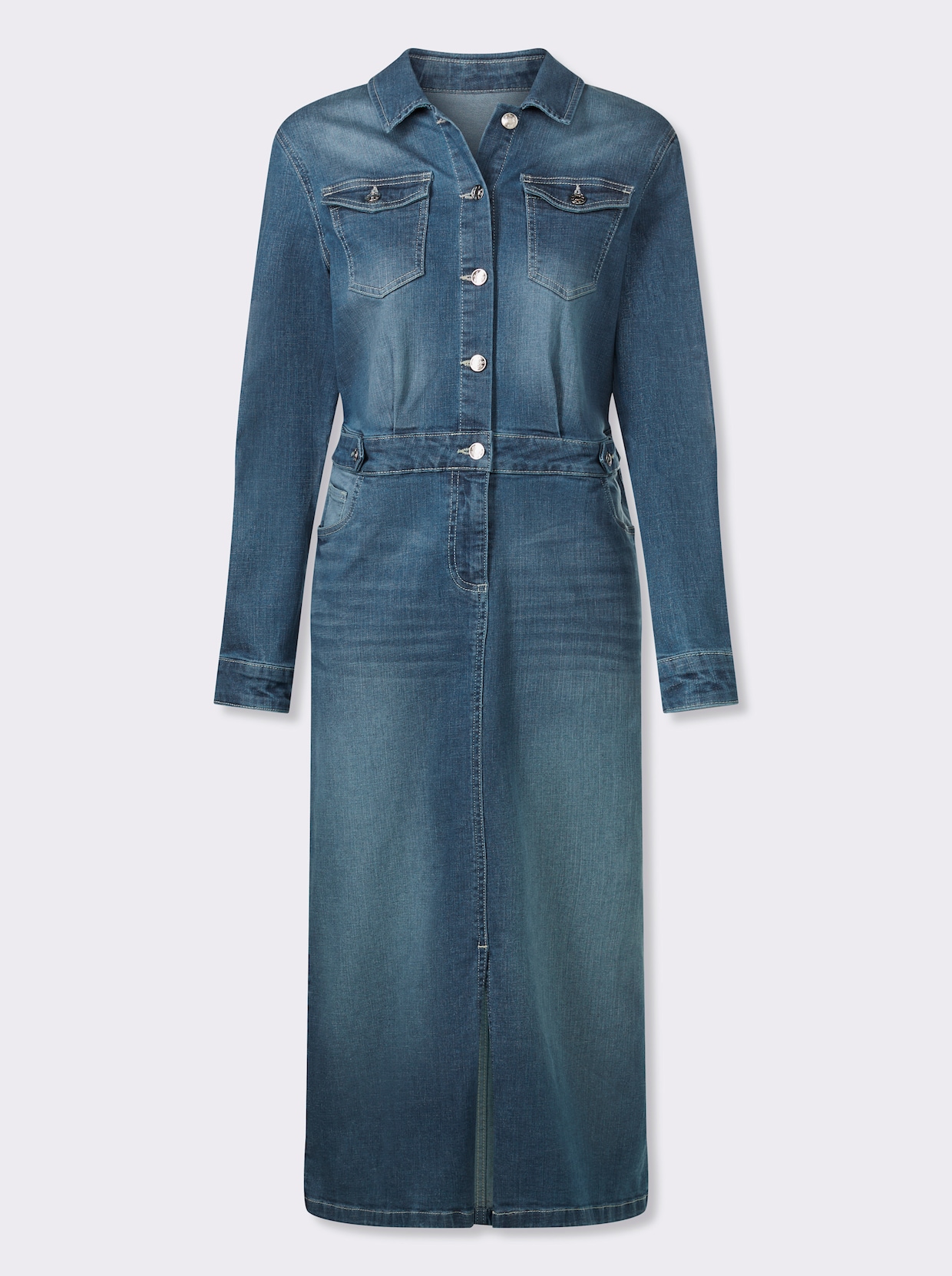 heine Jeanskleid - blue-bleached