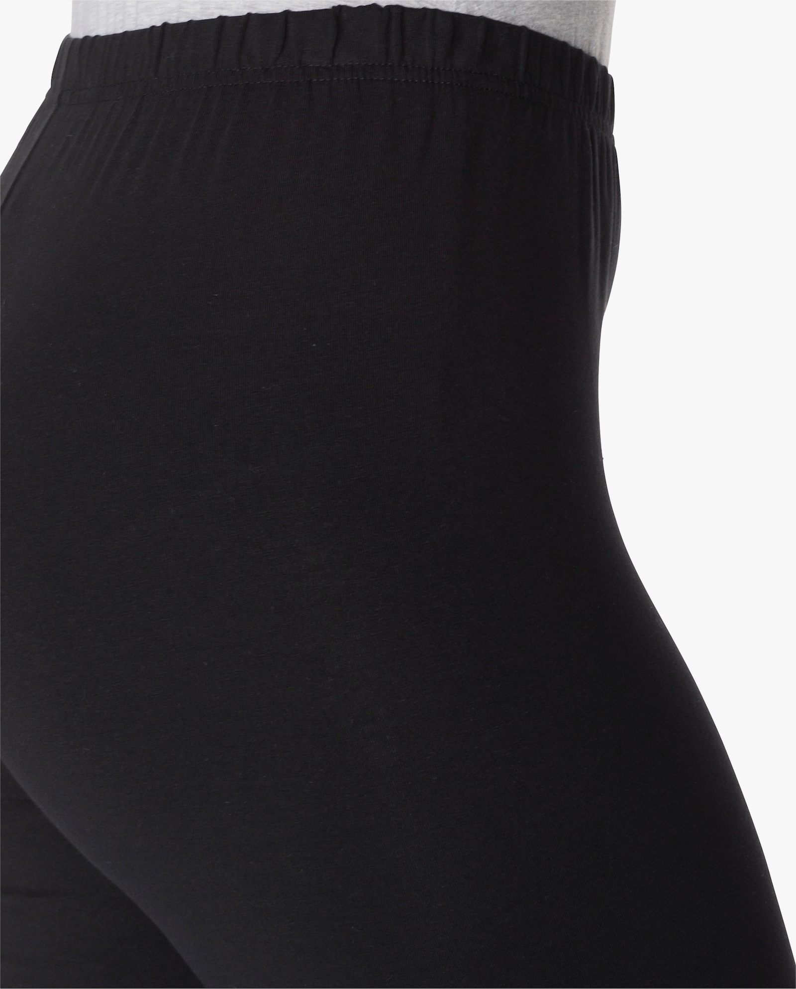 sheego Legging avec ceinture élastique - noir