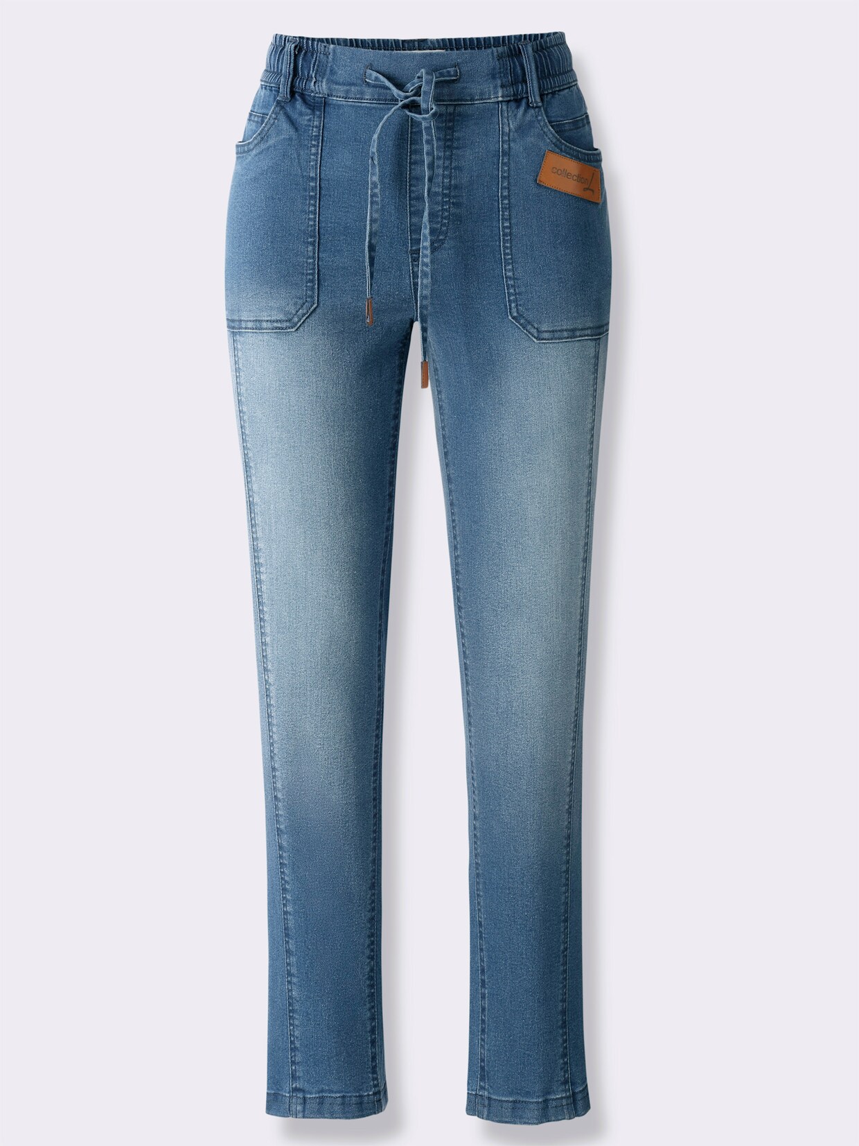 7/8-Jeans - blue-stone-washed