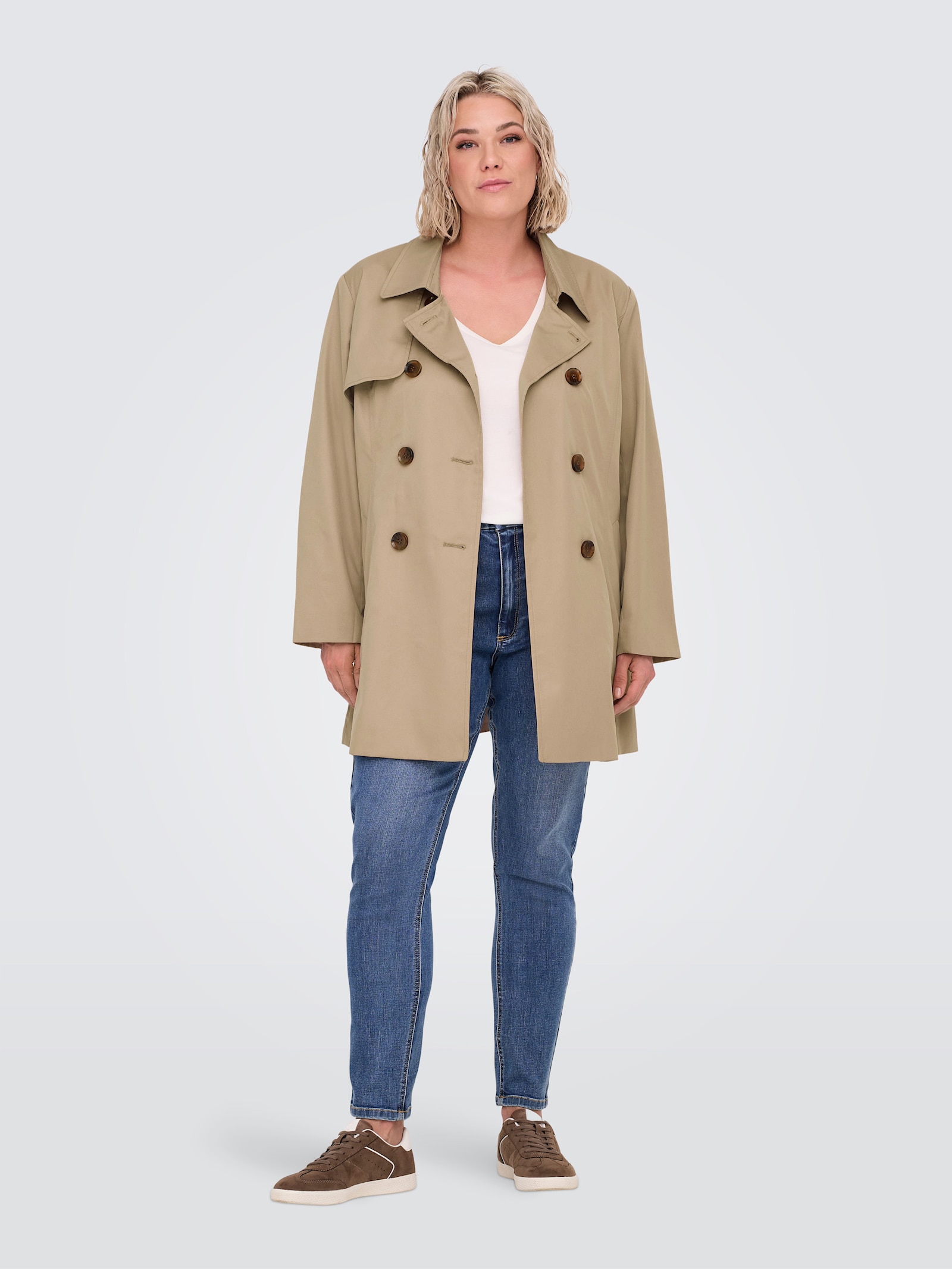 ONLY CARMAKOMA Trenchcoat - ginger root