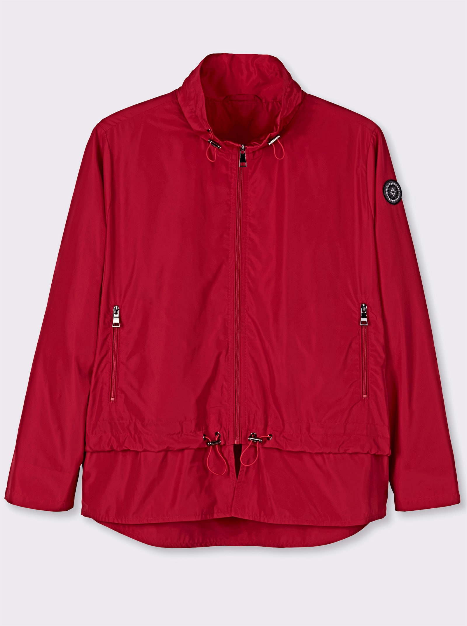 Blousonjacke mit Tunnelzug - rot