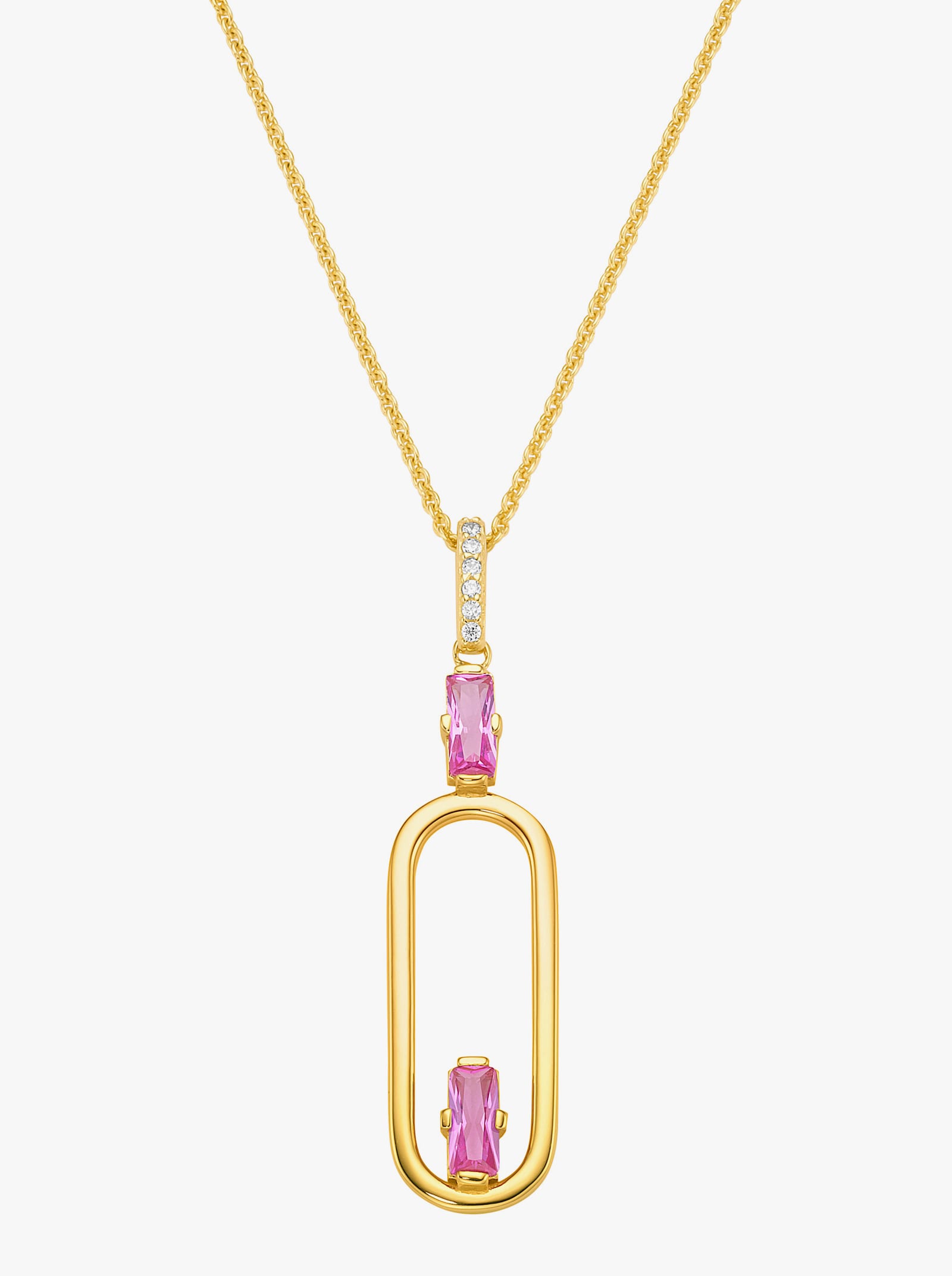 Anhänger mit Kette - Silber vergoldet 925