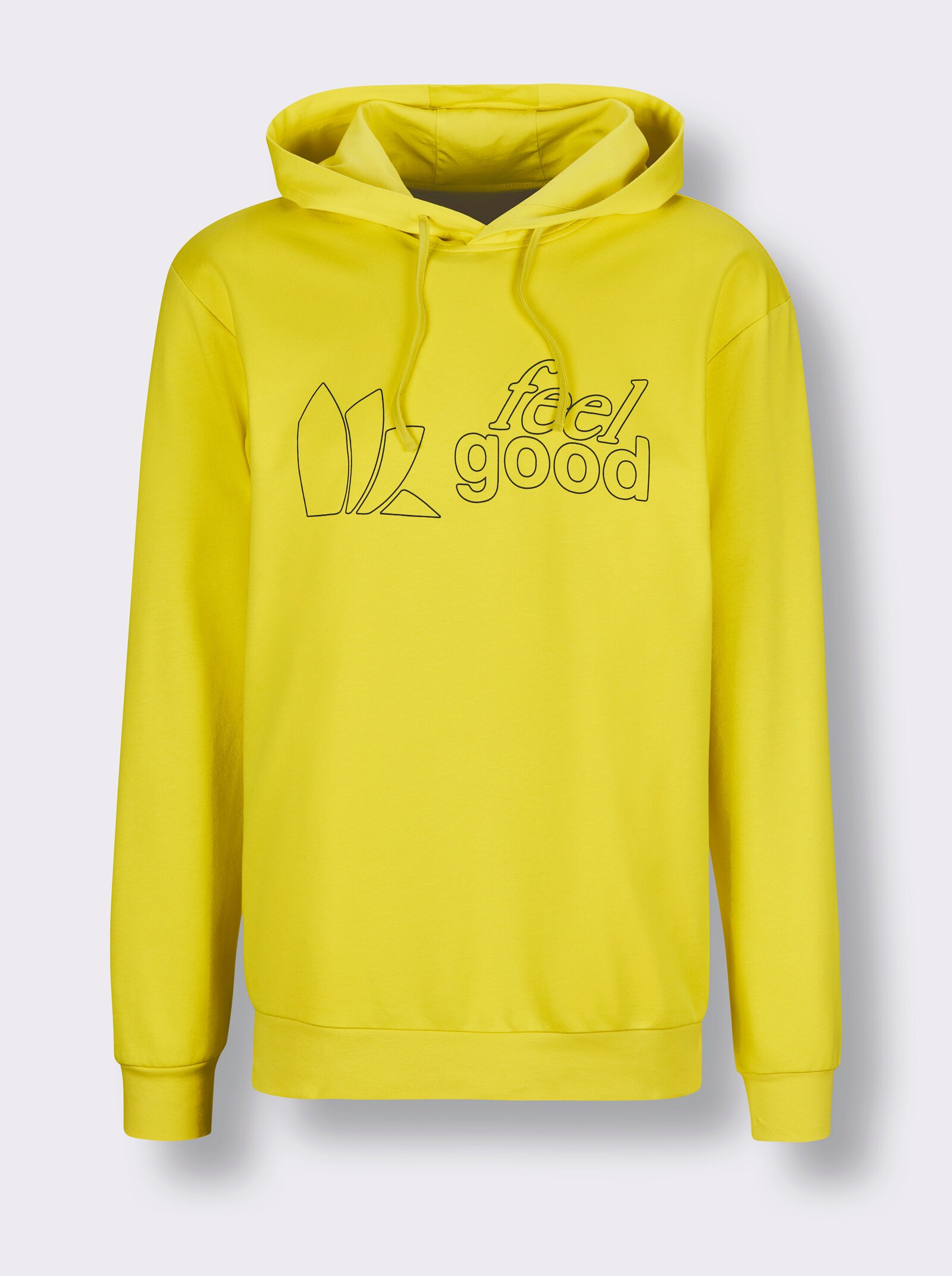 feel good Sweatshirt - limone-schwarz