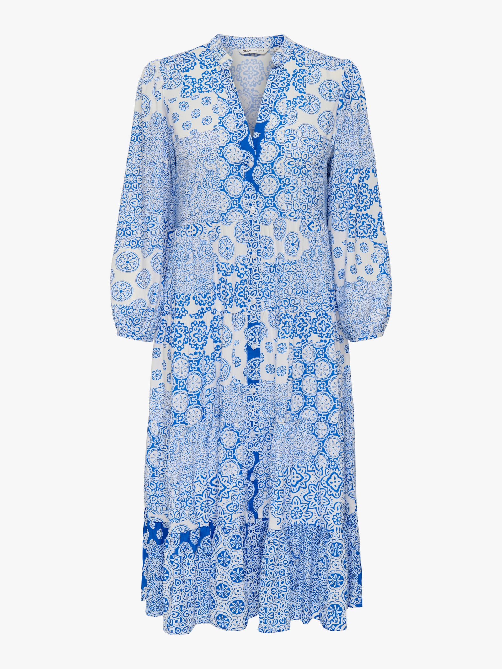 ONLY CARMAKOMA Tunikakleid - princess blue aop:mix graphic