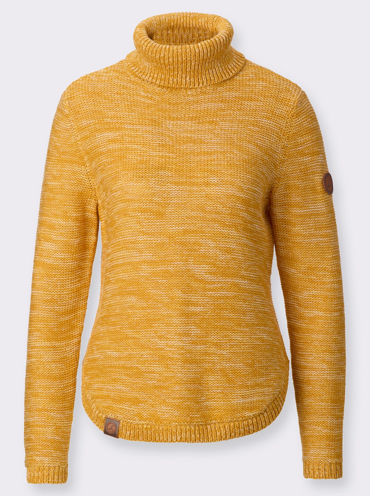 Pullover - oker gemêleerd