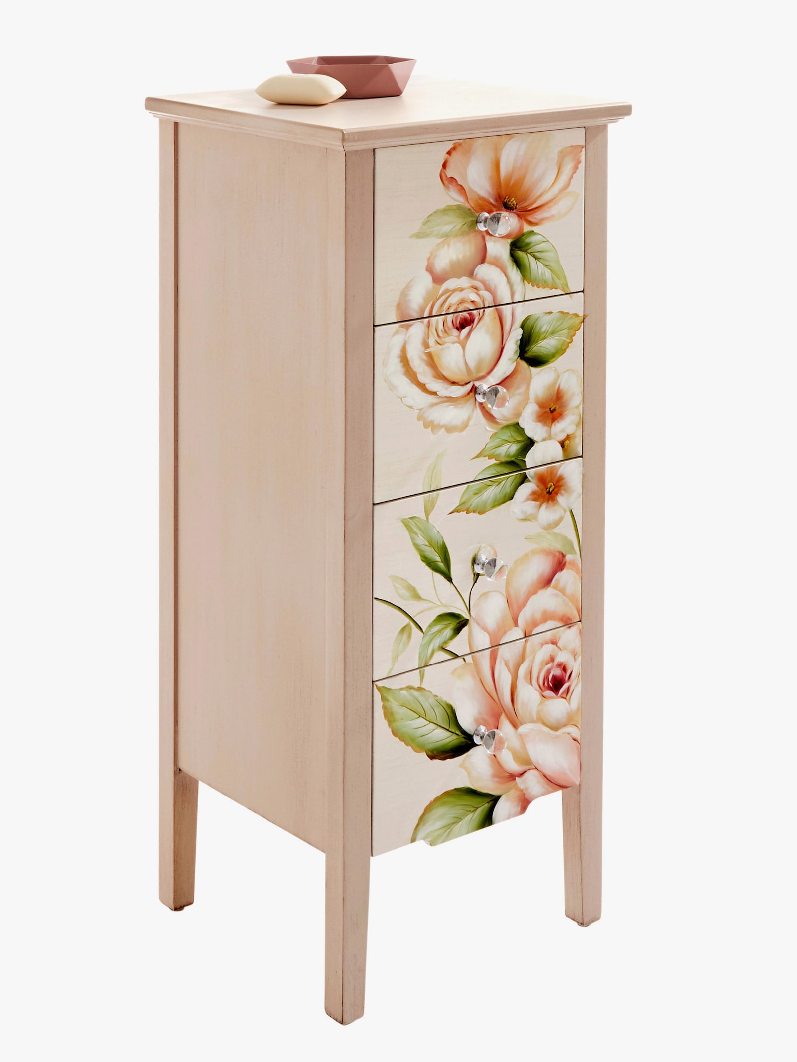 heine home Bijzetkastje - wit/roze