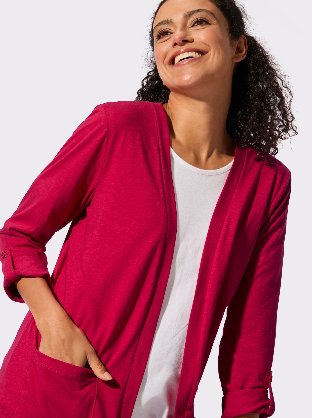 Shirtjacke - erdbeere