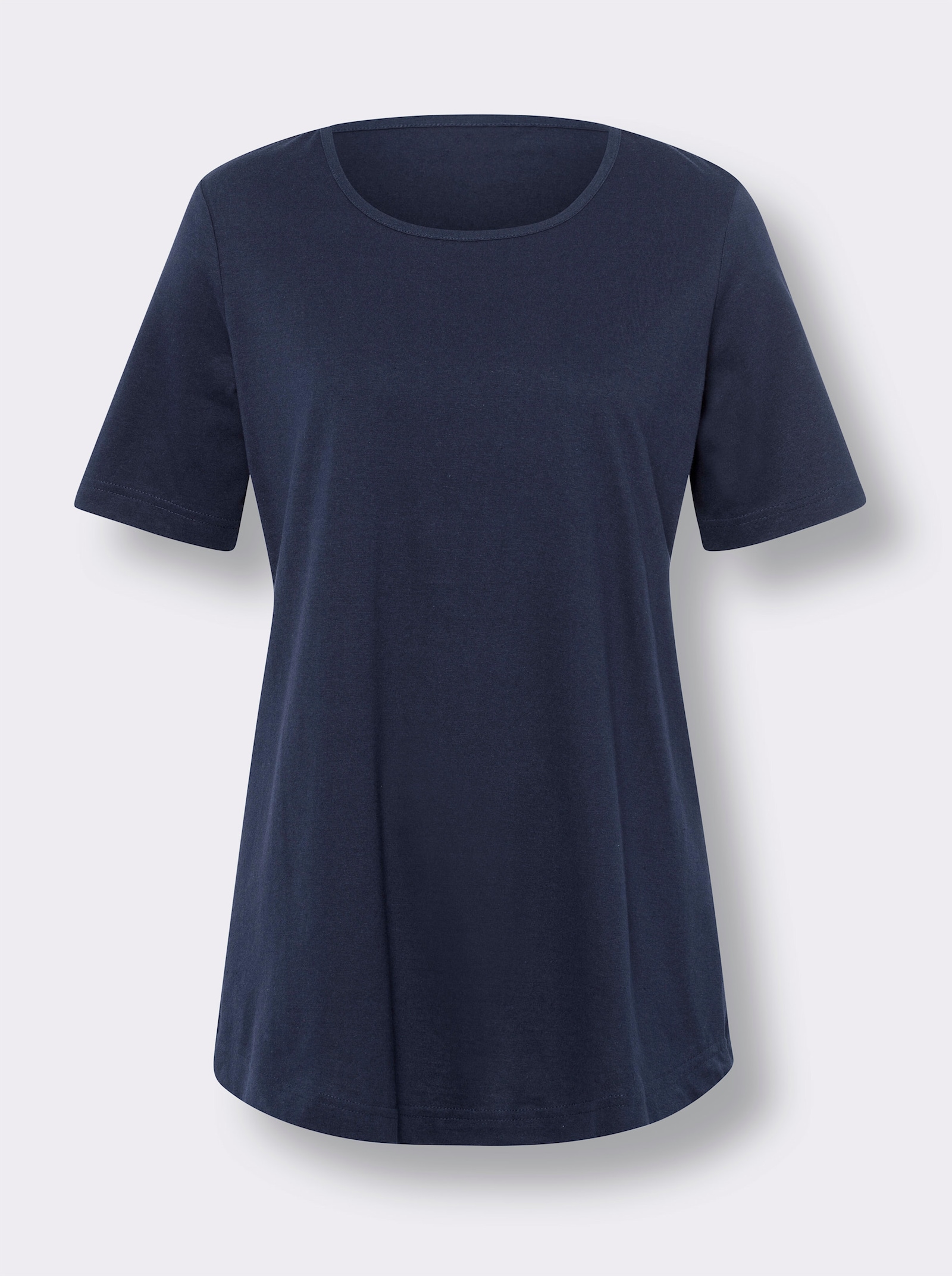 Longshirt im Doppelpack - grasgrün + marine