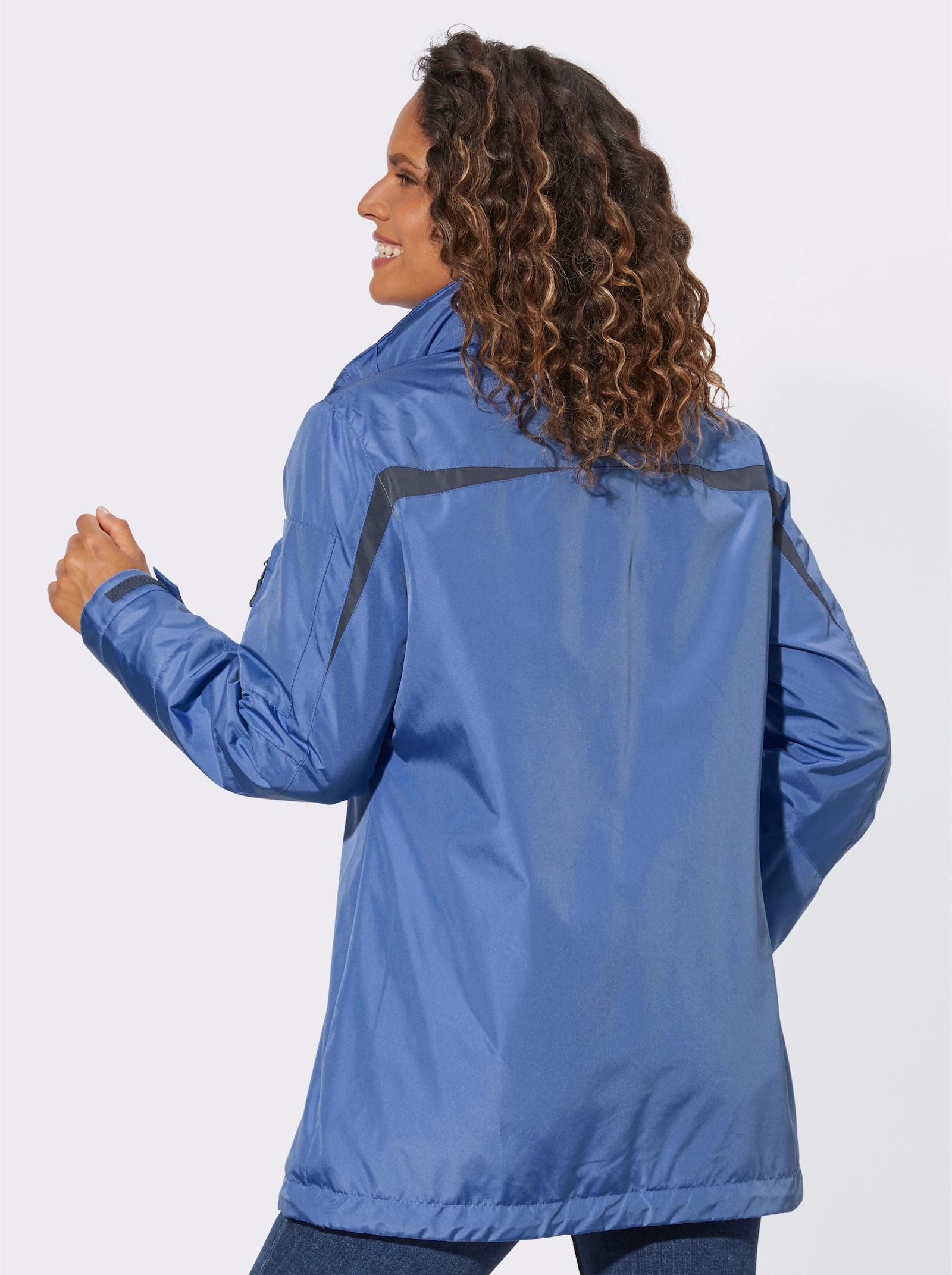 Funktionsjacke wind- und wasserabweisend - mittelblau