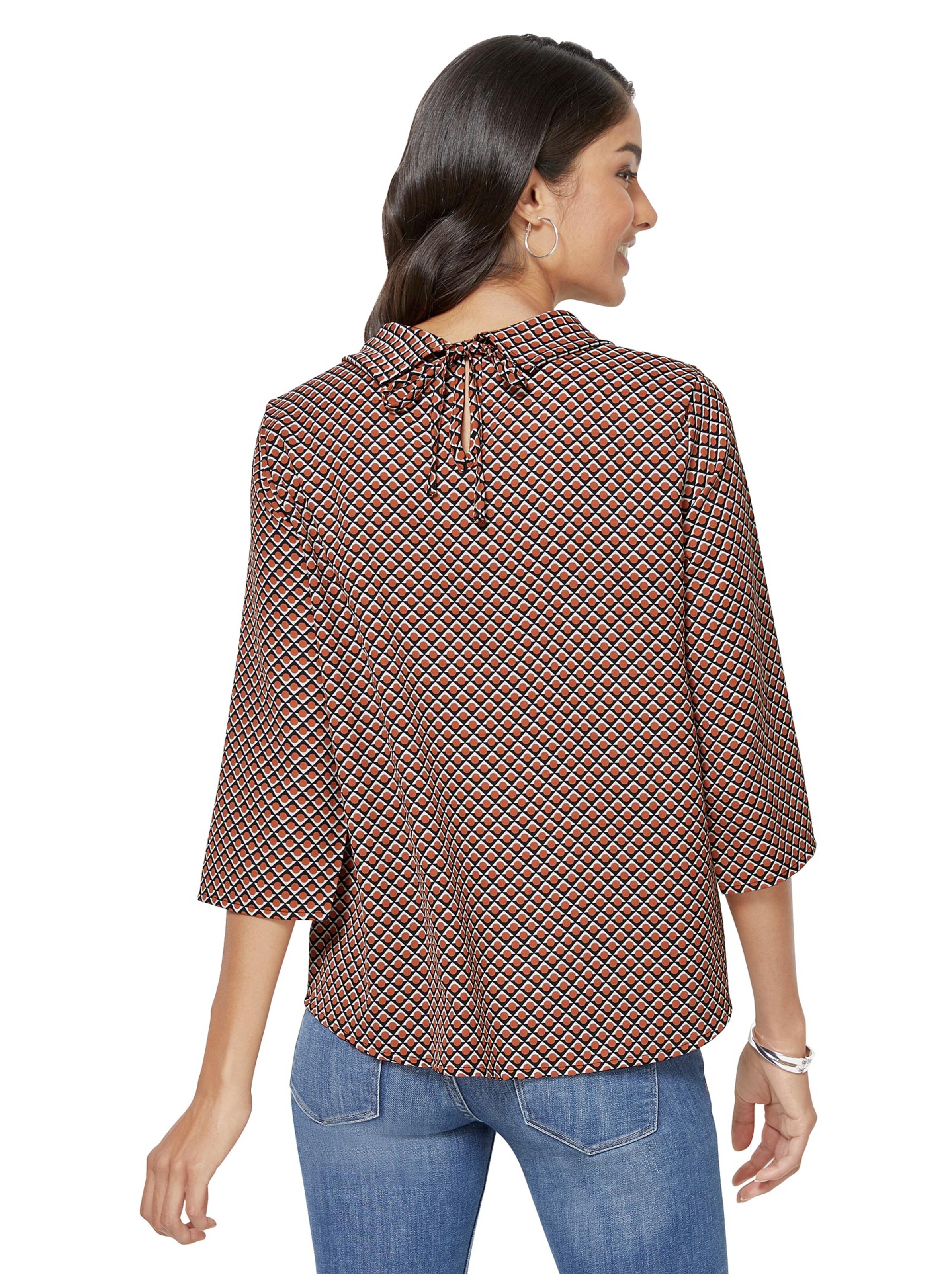 Bluse - rost-gemustert