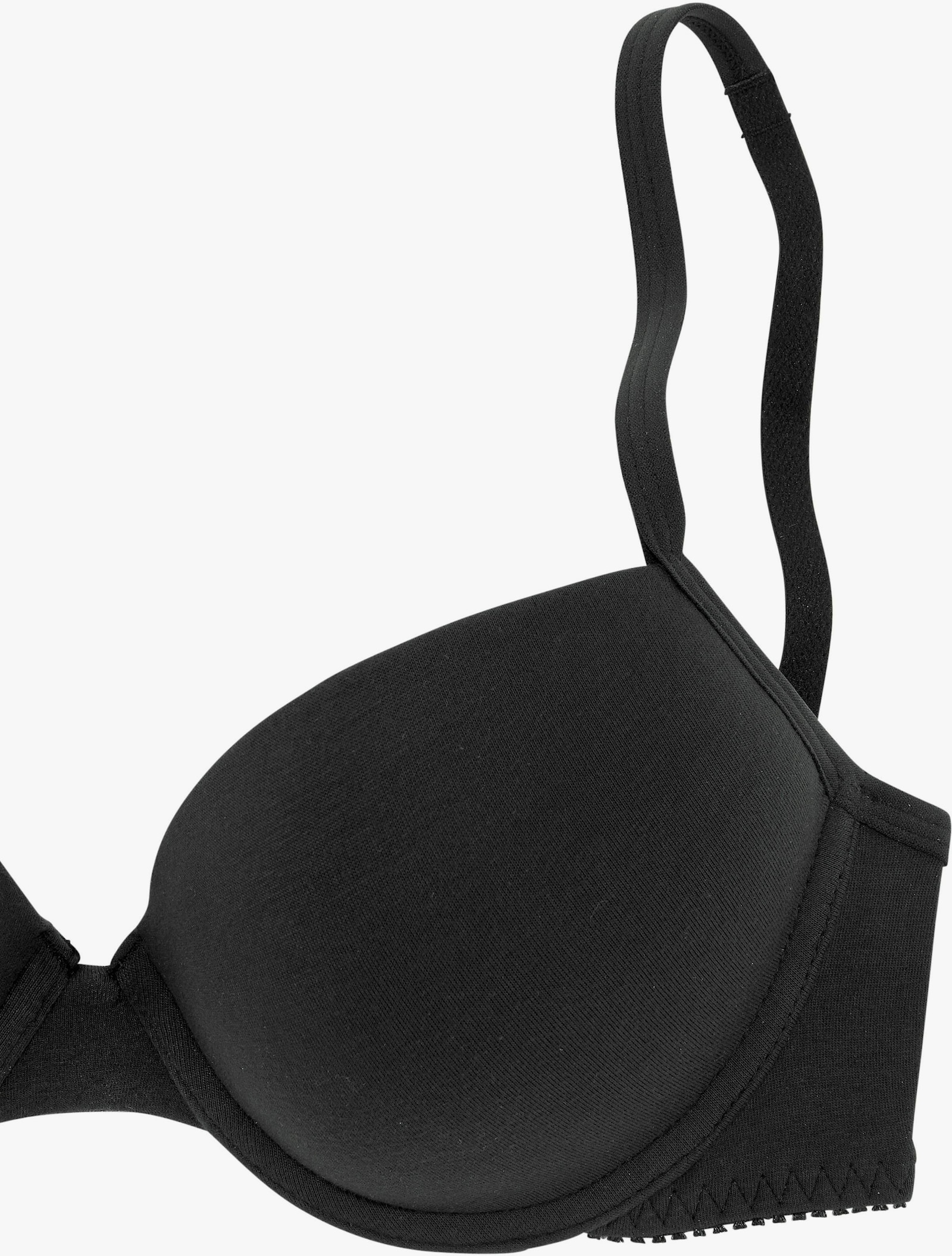 petite fleur Push-up-BH - schwarz+weiß