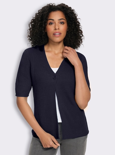 Cardigan mit V-Ausschnitt - marine